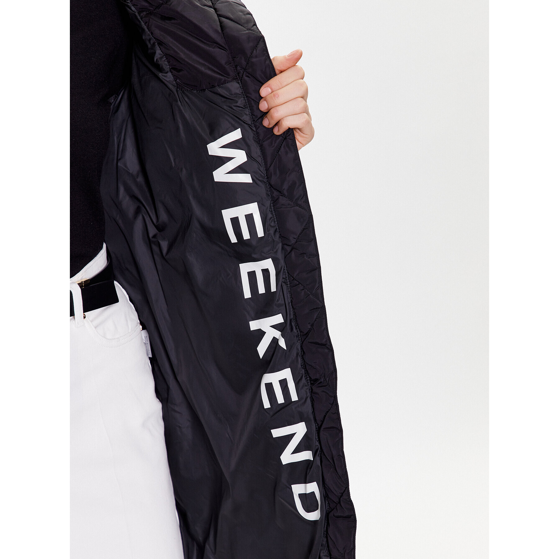 Weekend Max Mara Пухено яке Milord 54960123 Черен Regular Fit - Pepit.bg