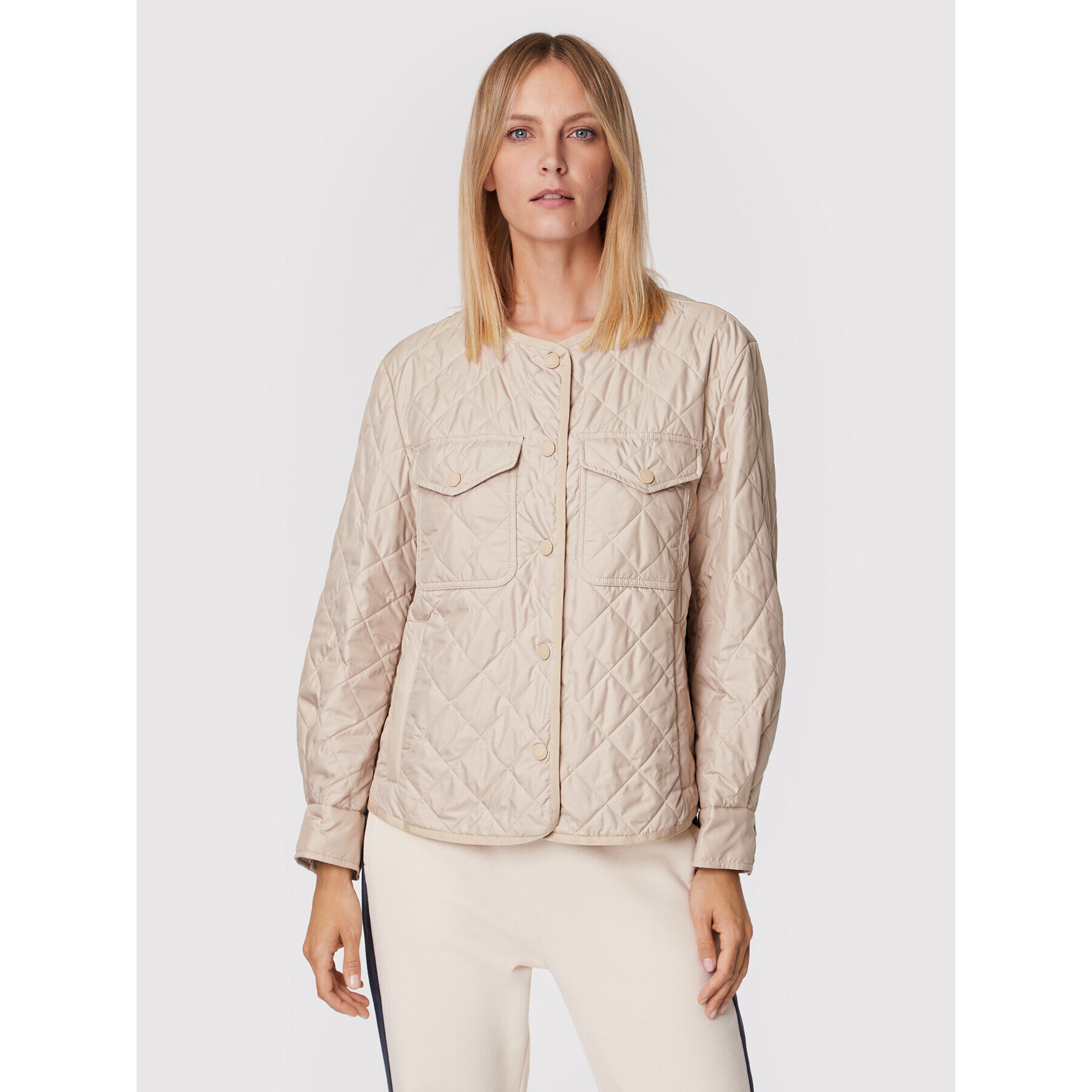 Weekend Max Mara Пухено яке Omero 54860129 Бежов Relaxed Fit - Pepit.bg