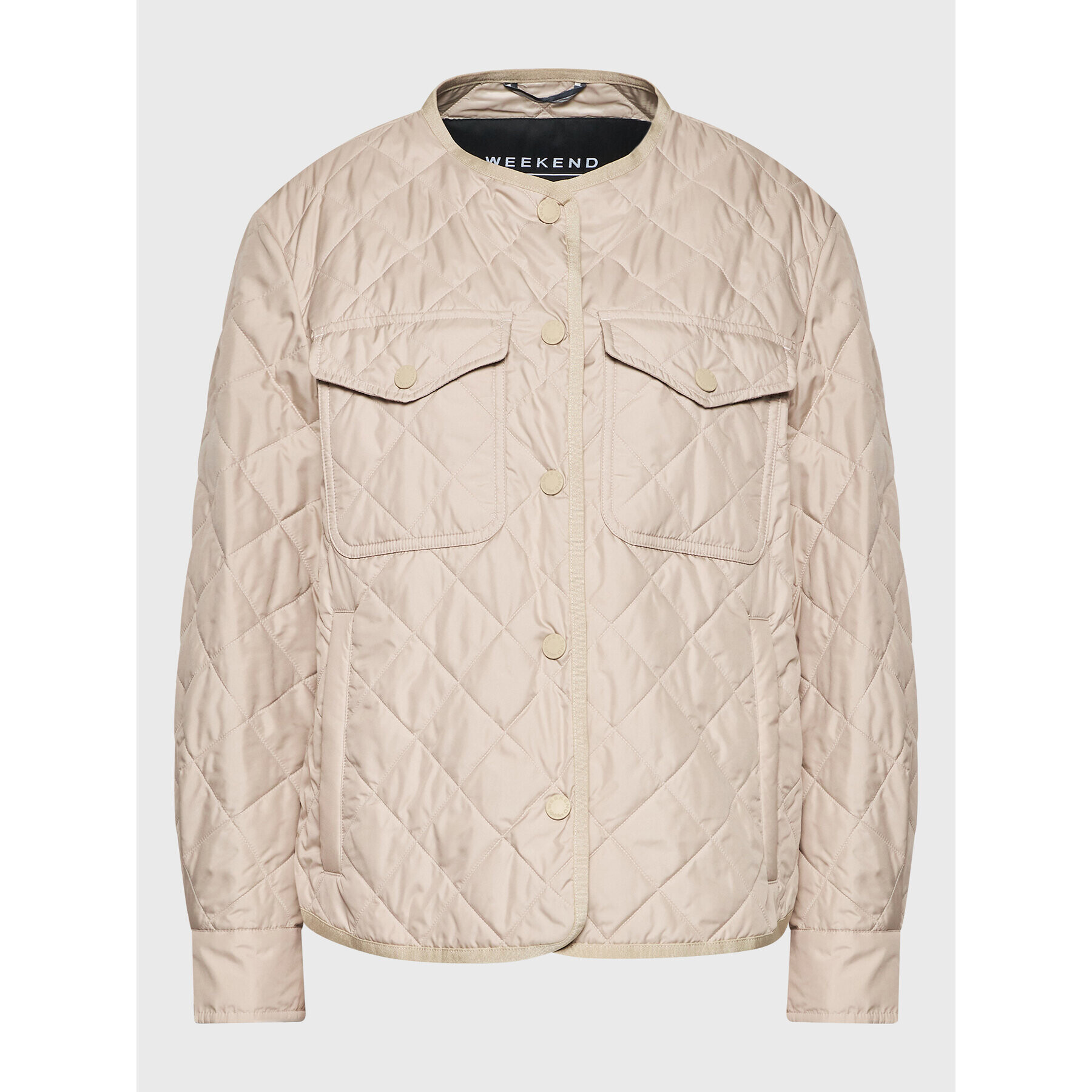 Weekend Max Mara Пухено яке Omero 54860129 Бежов Relaxed Fit - Pepit.bg