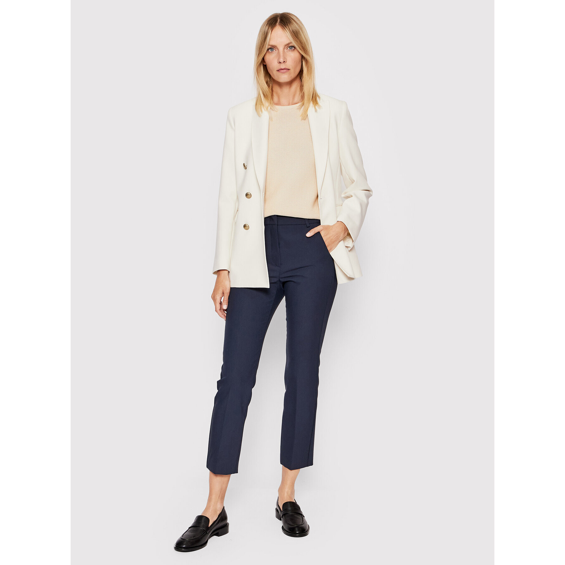 Weekend Max Mara Пуловер Addotto 53661529 Бежов Relaxed Fit - Pepit.bg