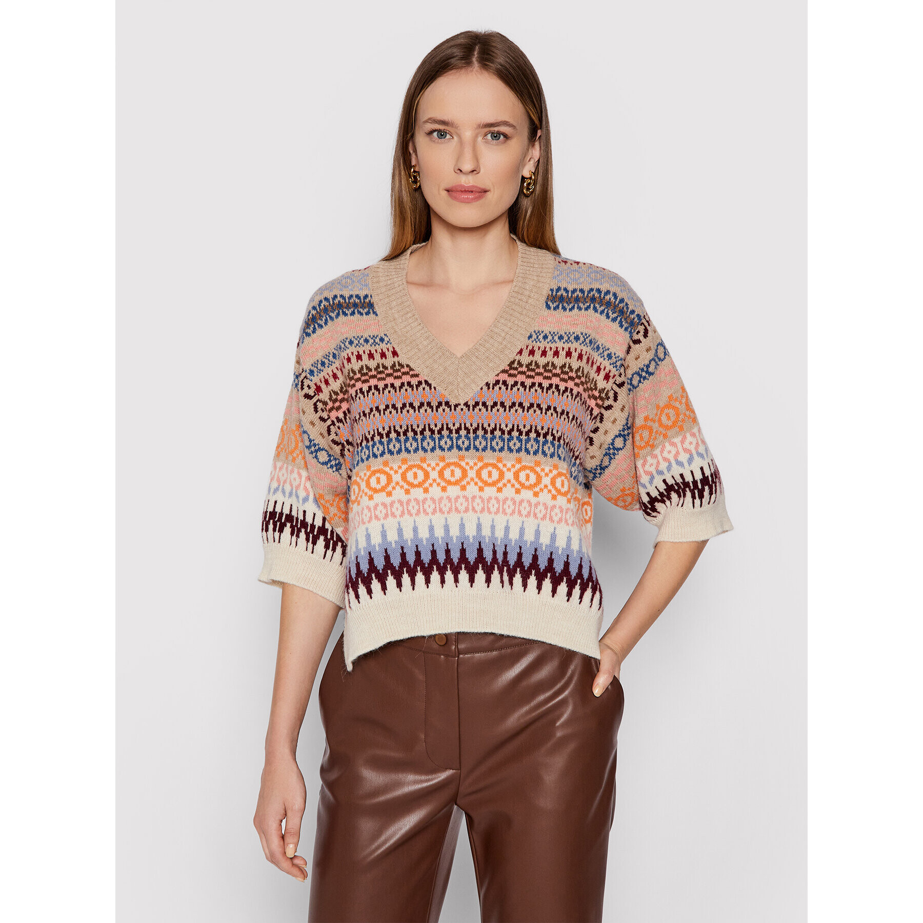 Weekend Max Mara Пуловер Erasmo 53661119 Бежов Regular Fit - Pepit.bg