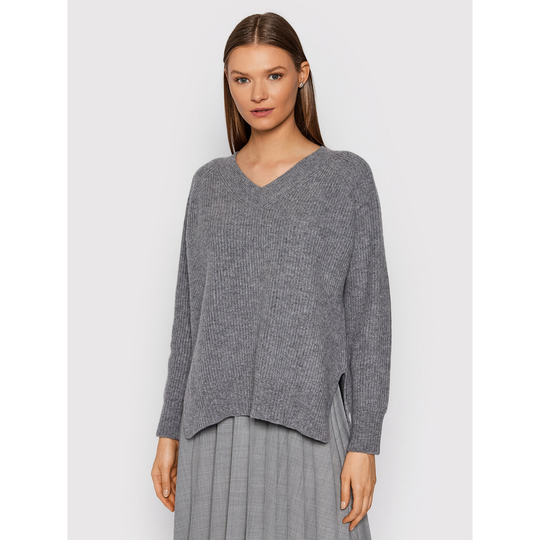 Weekend Max Mara Пуловер Fachiro 53661713 Сив Relaxed Fit - Pepit.bg