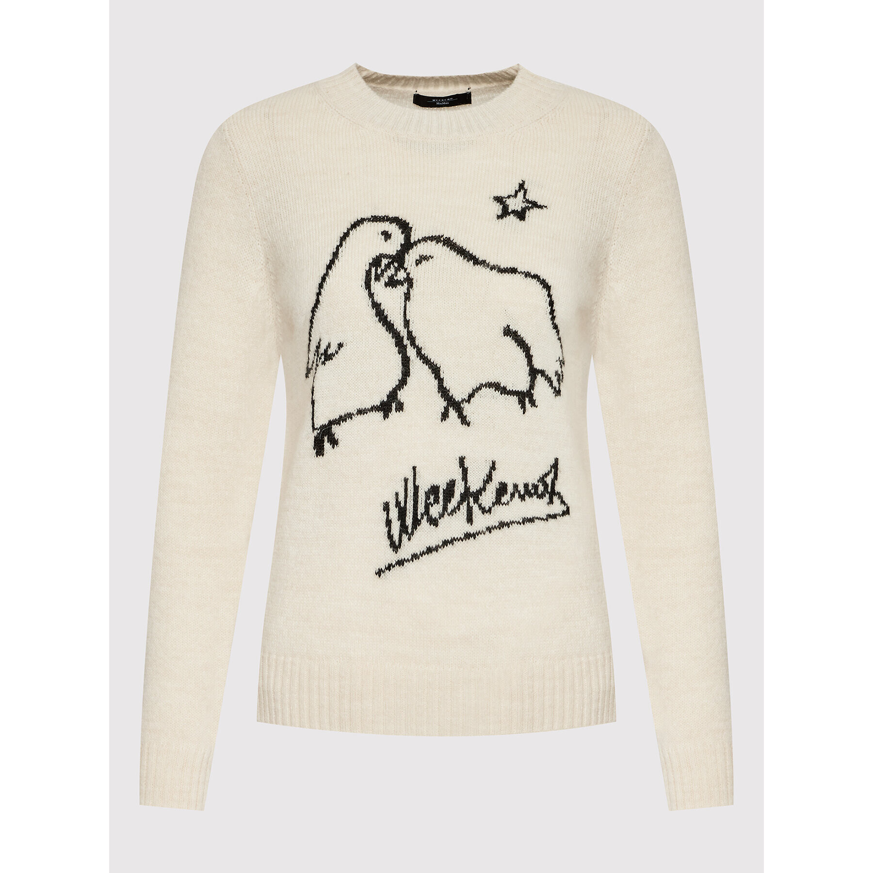 Weekend Max Mara Пуловер Gallo 53661329 Бежов Regular Fit - Pepit.bg