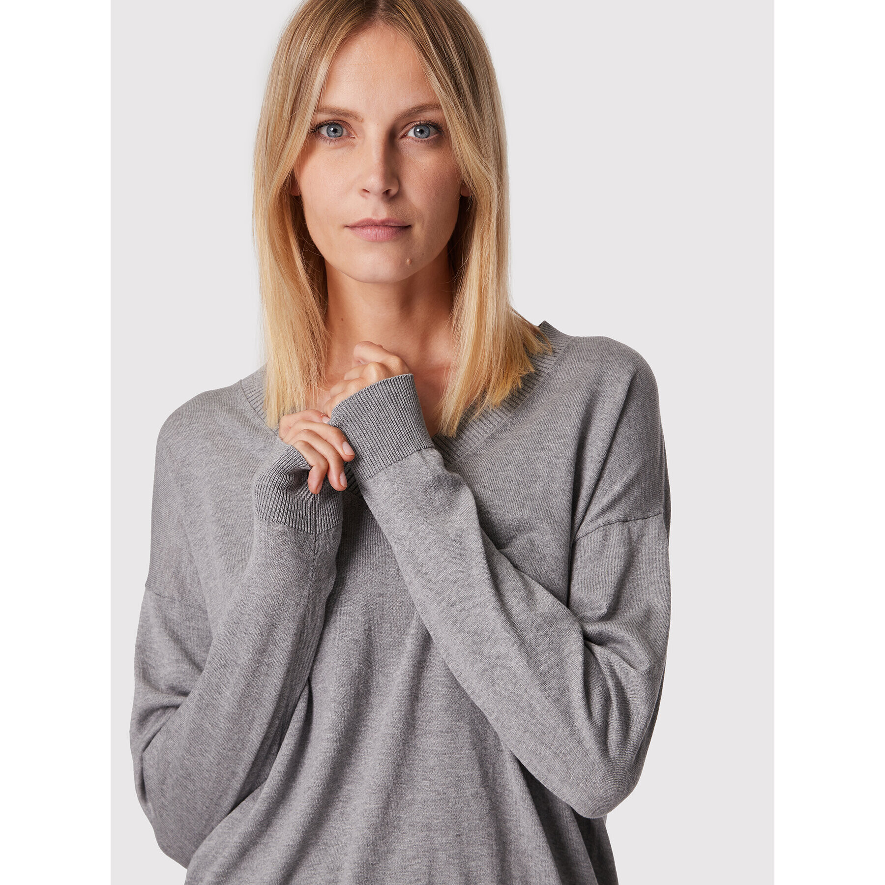 Weekend Max Mara Пуловер Martina 53660729 Сив Relaxed Fit - Pepit.bg