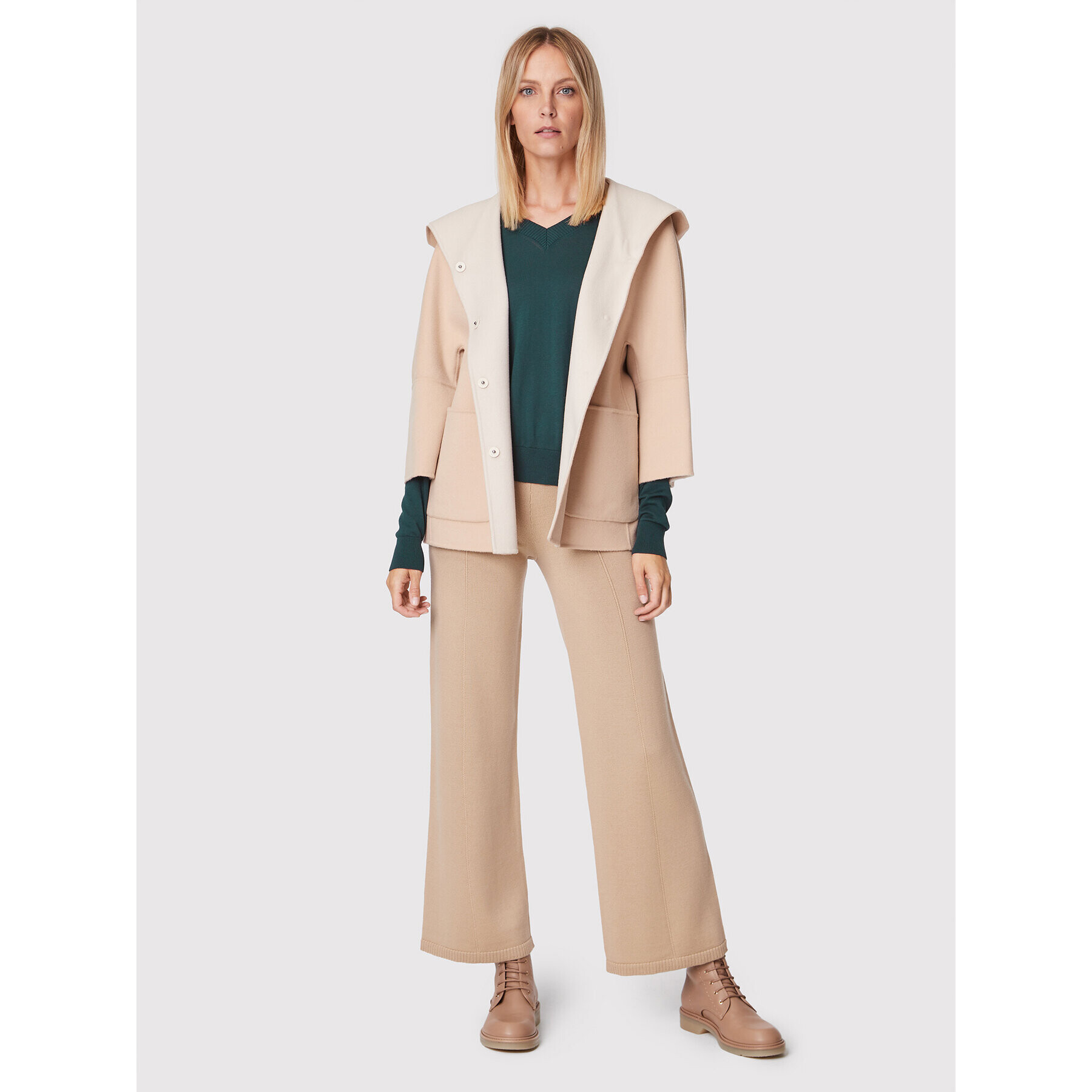 Weekend Max Mara Пуловер Martina 53660729 Зелен Relaxed Fit - Pepit.bg