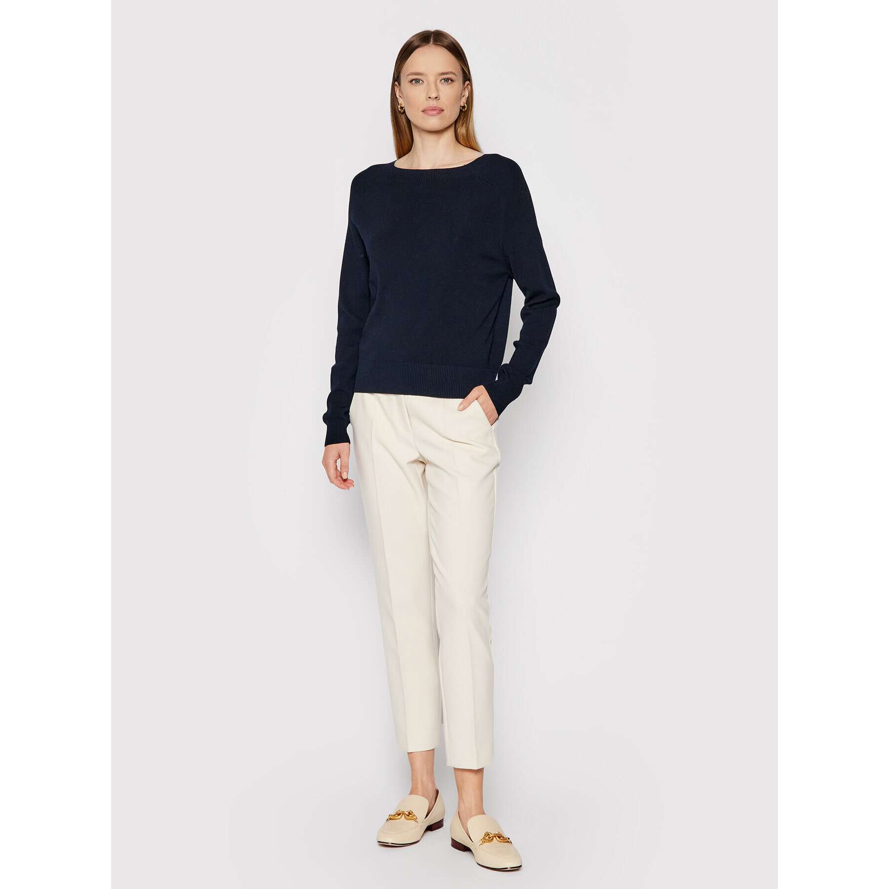 Weekend Max Mara Пуловер Teca 53660519 Тъмносин Regular Fit - Pepit.bg