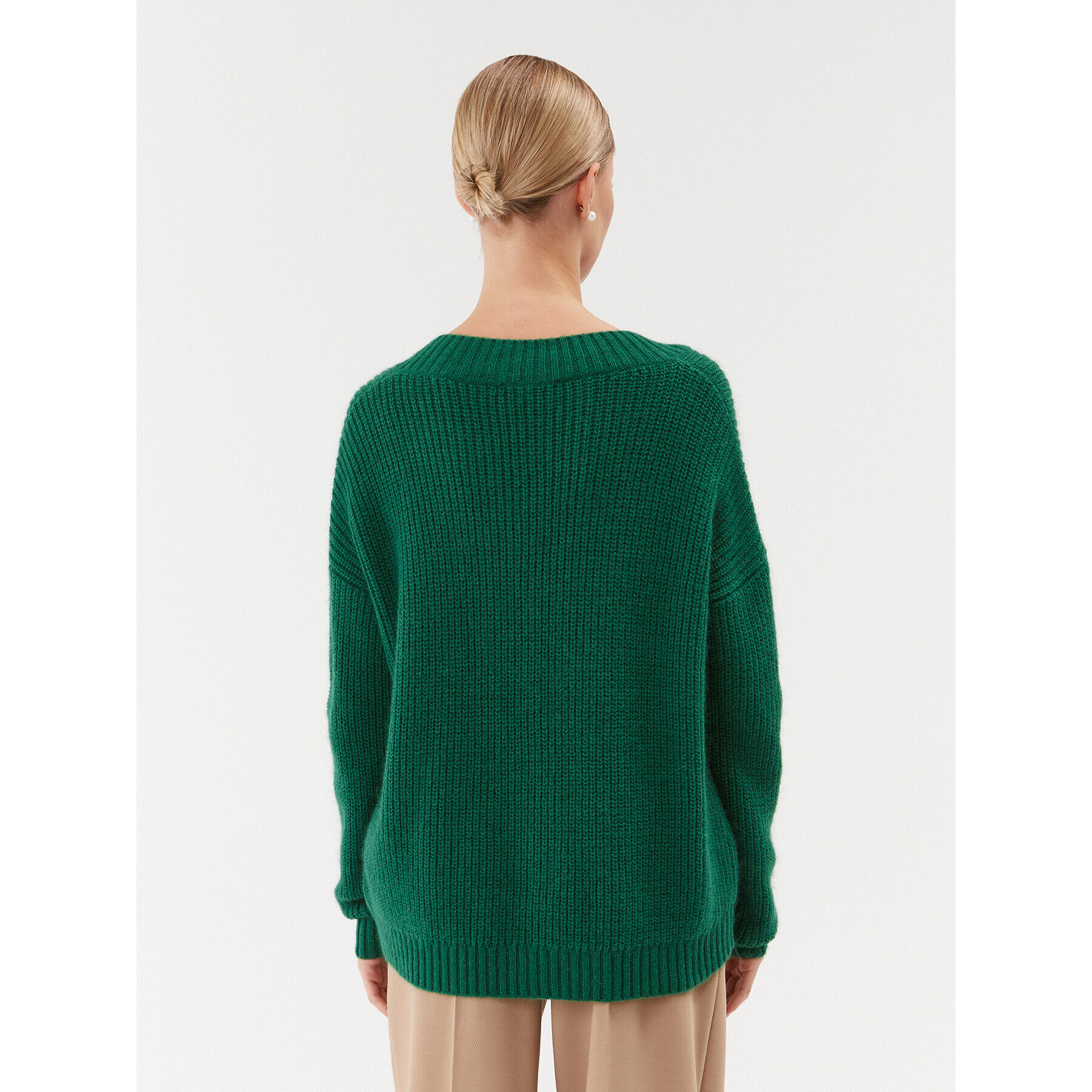 Weekend Max Mara Пуловер Viaggio 23536621 Зелен Regular Fit - Pepit.bg