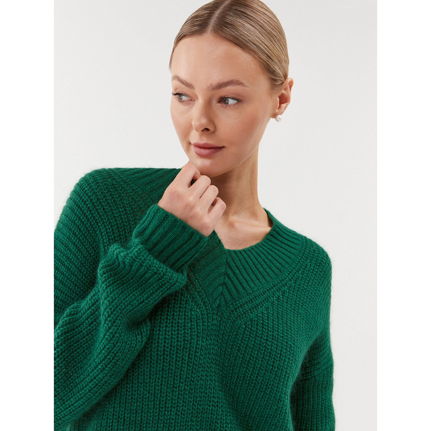 Weekend Max Mara Пуловер Viaggio 23536621 Зелен Regular Fit - Pepit.bg
