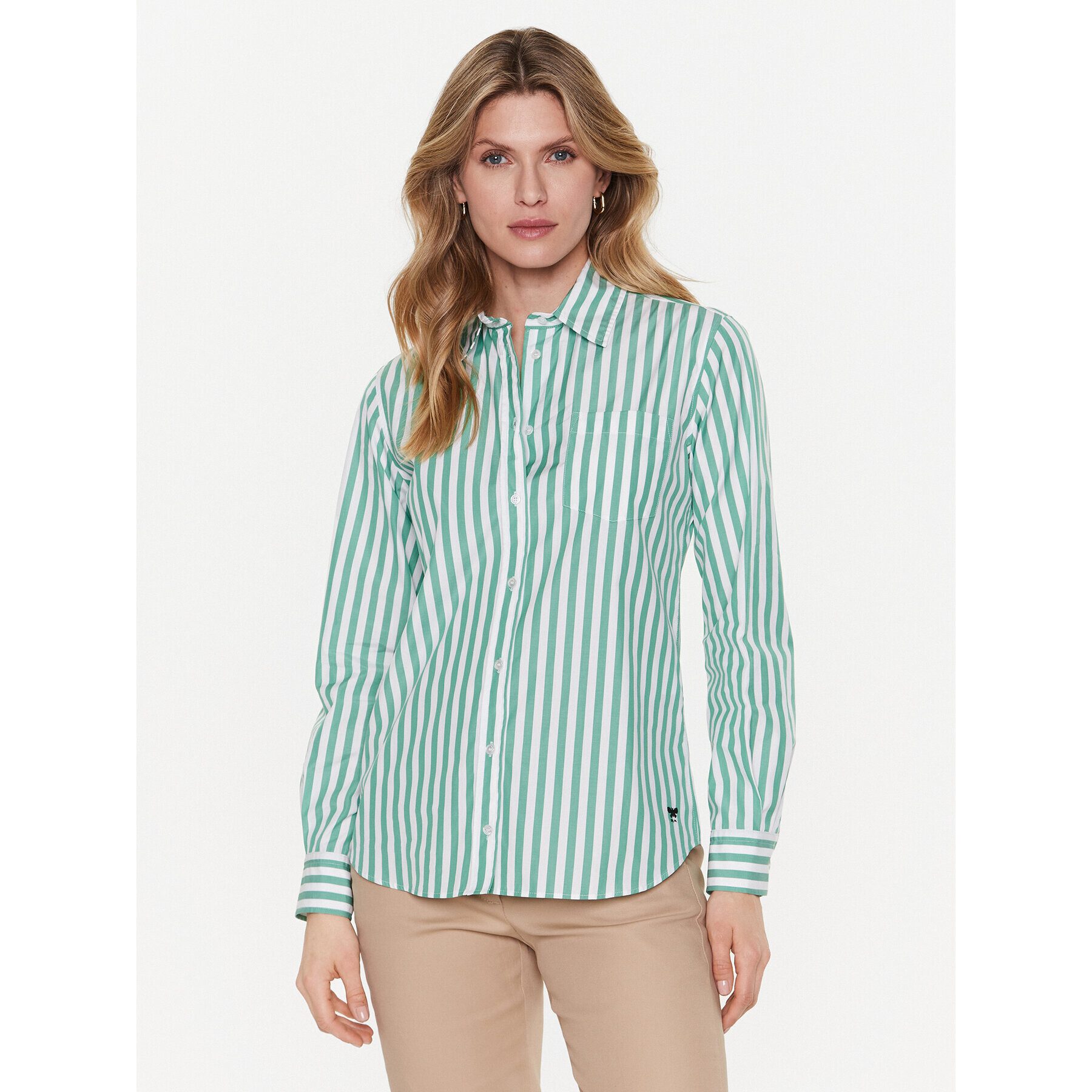 Weekend Max Mara Риза Armilla 23511101 Зелен Regular Fit - Pepit.bg