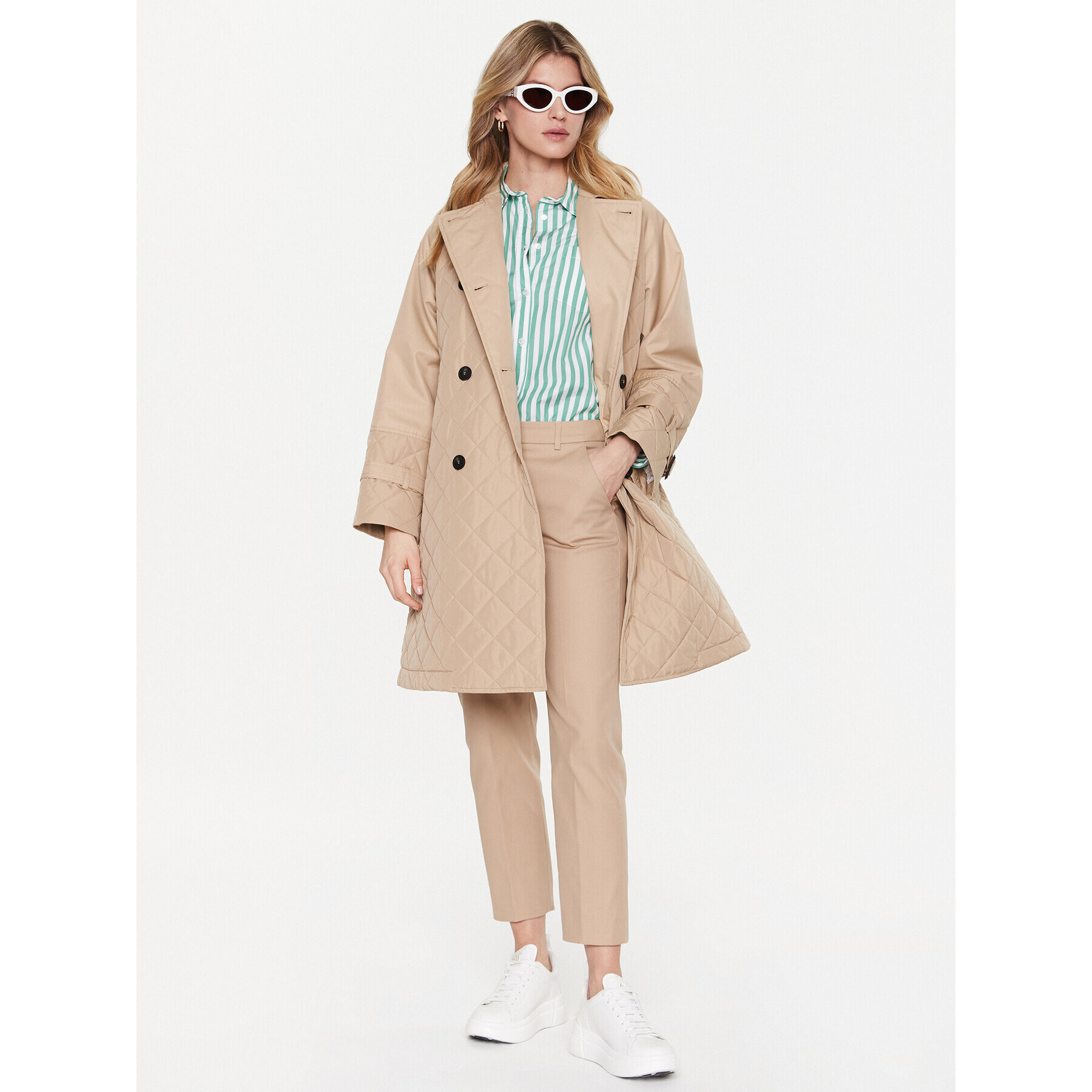 Weekend Max Mara Риза Armilla 23511101 Зелен Regular Fit - Pepit.bg