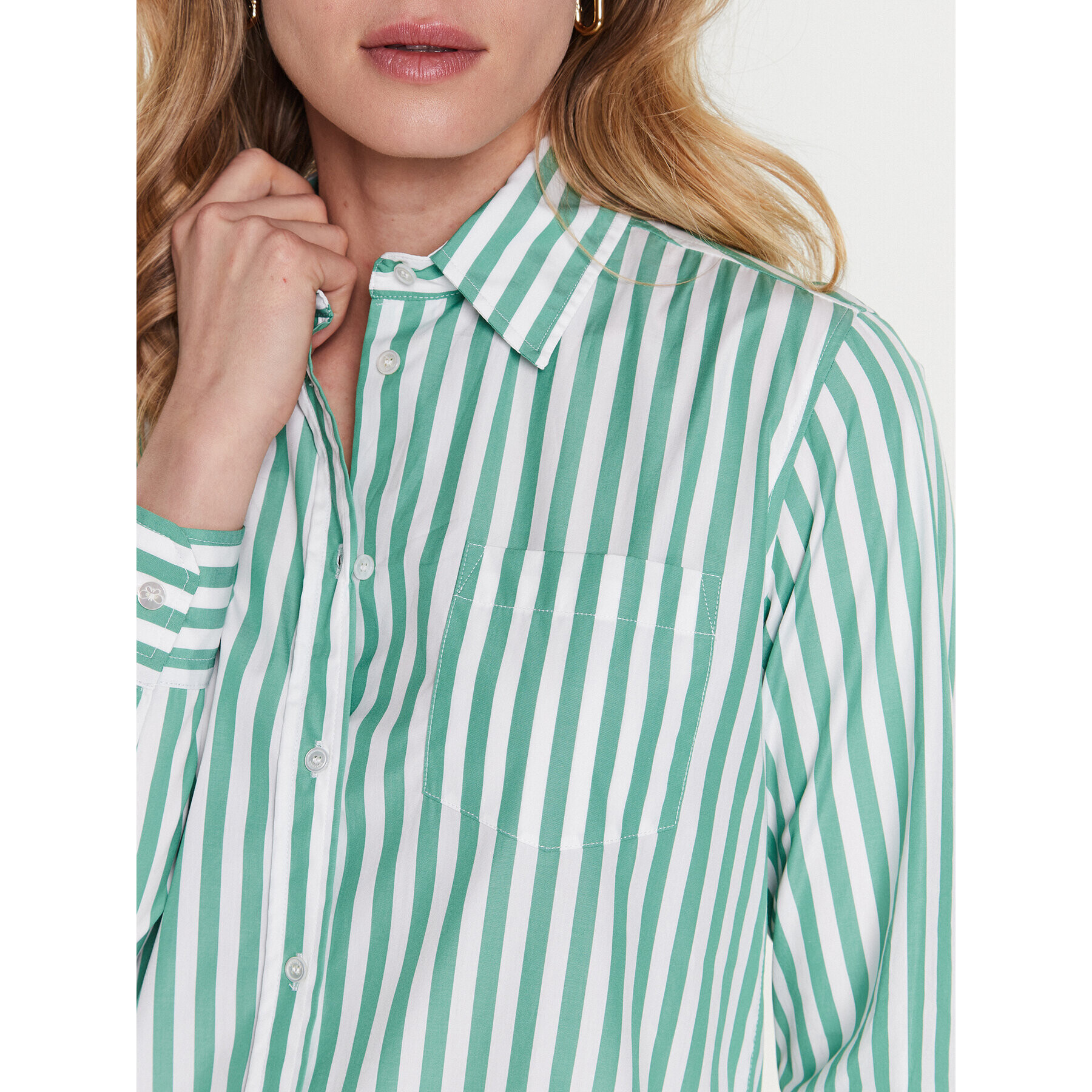 Weekend Max Mara Риза Armilla 23511101 Зелен Regular Fit - Pepit.bg