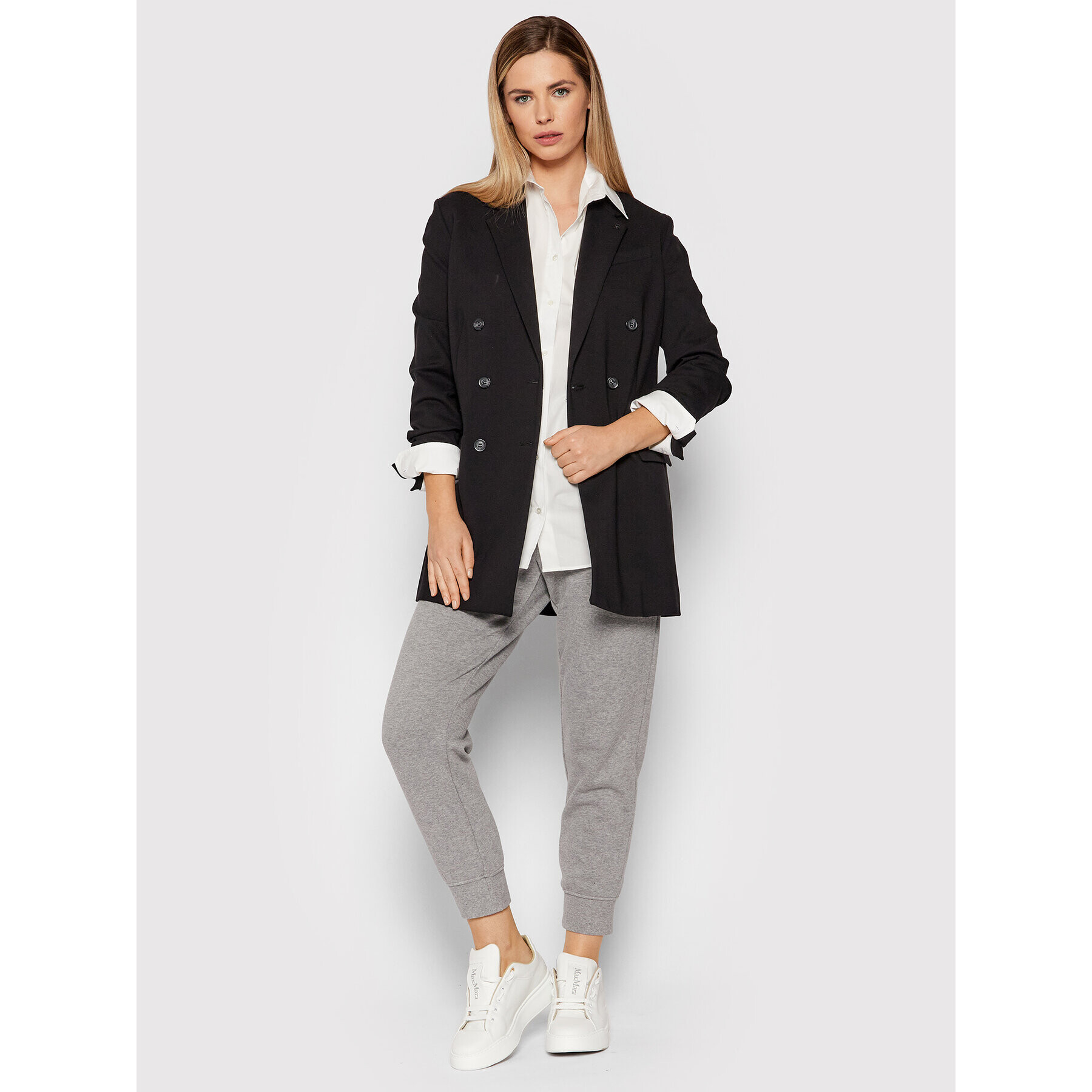 Weekend Max Mara Риза Laziale 51910127 Бял Regular Fit - Pepit.bg