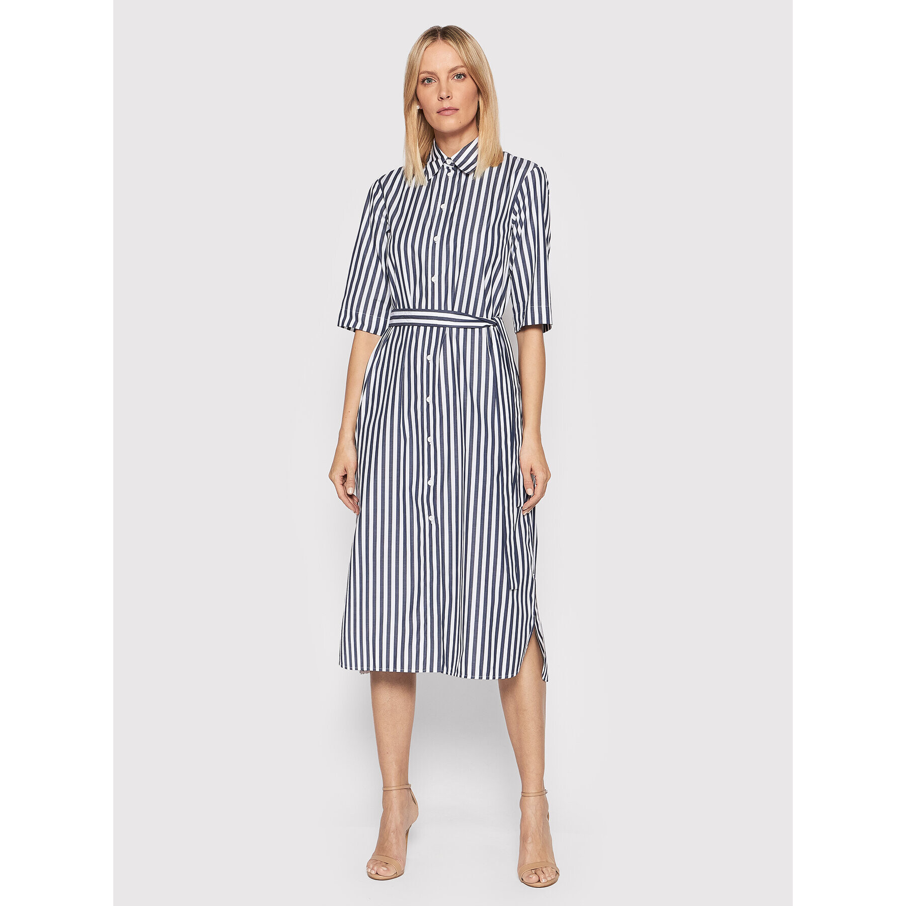 Weekend Max Mara Рокля тип риза Dialogo 32210226 Тъмносин Regular Fit - Pepit.bg