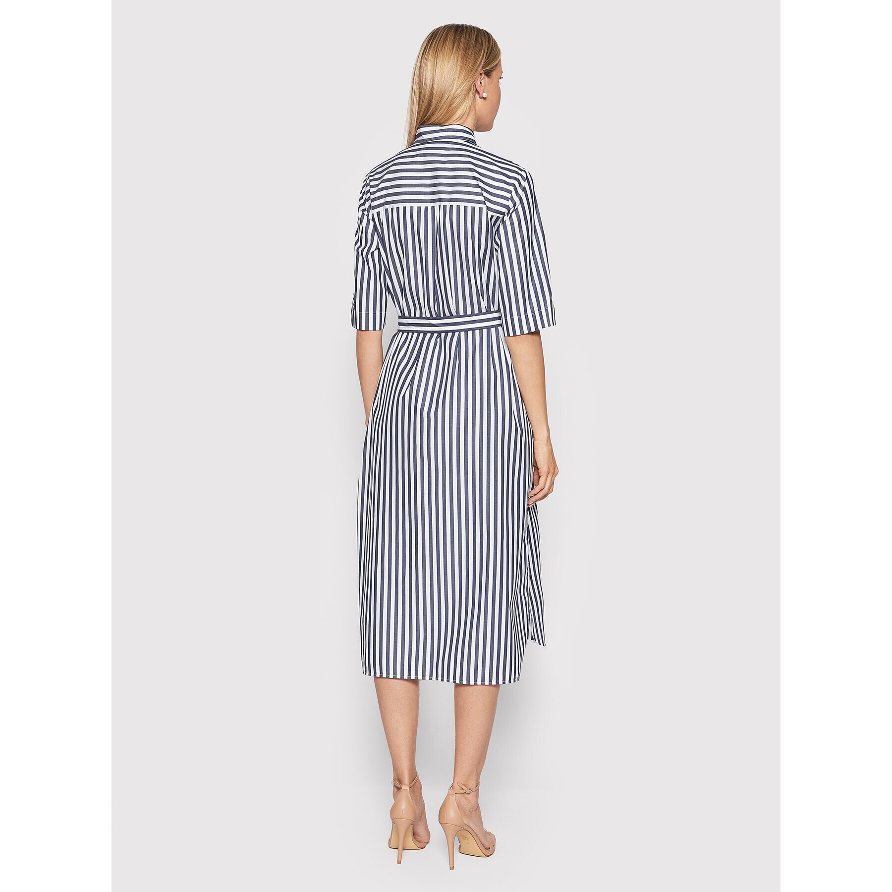 Weekend Max Mara Рокля тип риза Dialogo 32210226 Тъмносин Regular Fit - Pepit.bg