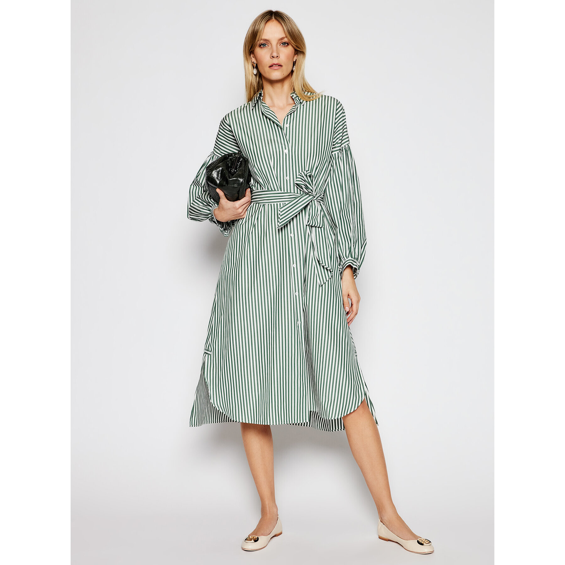 Weekend Max Mara Рокля тип риза Ragazza 52210311 Зелен Regular Fit - Pepit.bg