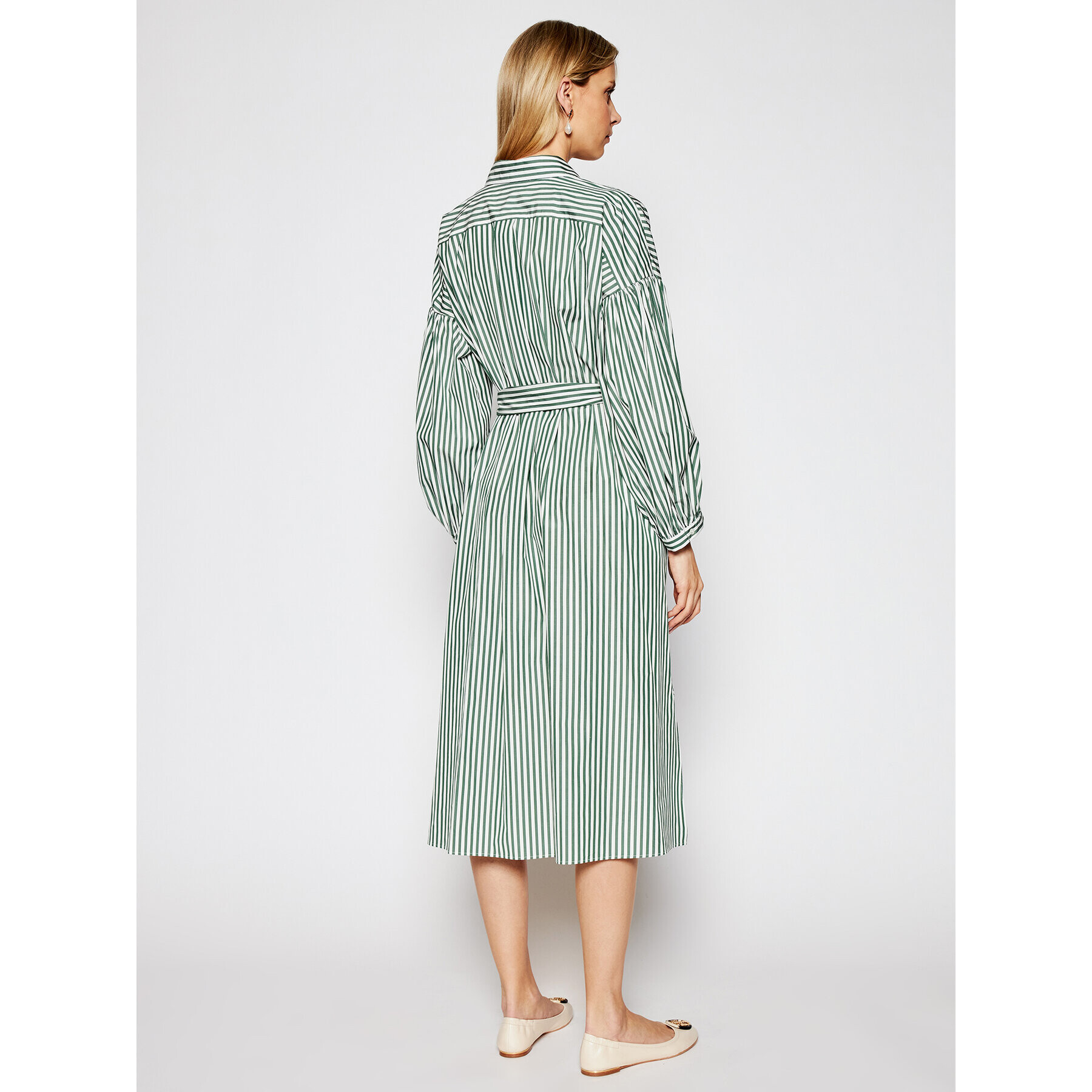 Weekend Max Mara Рокля тип риза Ragazza 52210311 Зелен Regular Fit - Pepit.bg