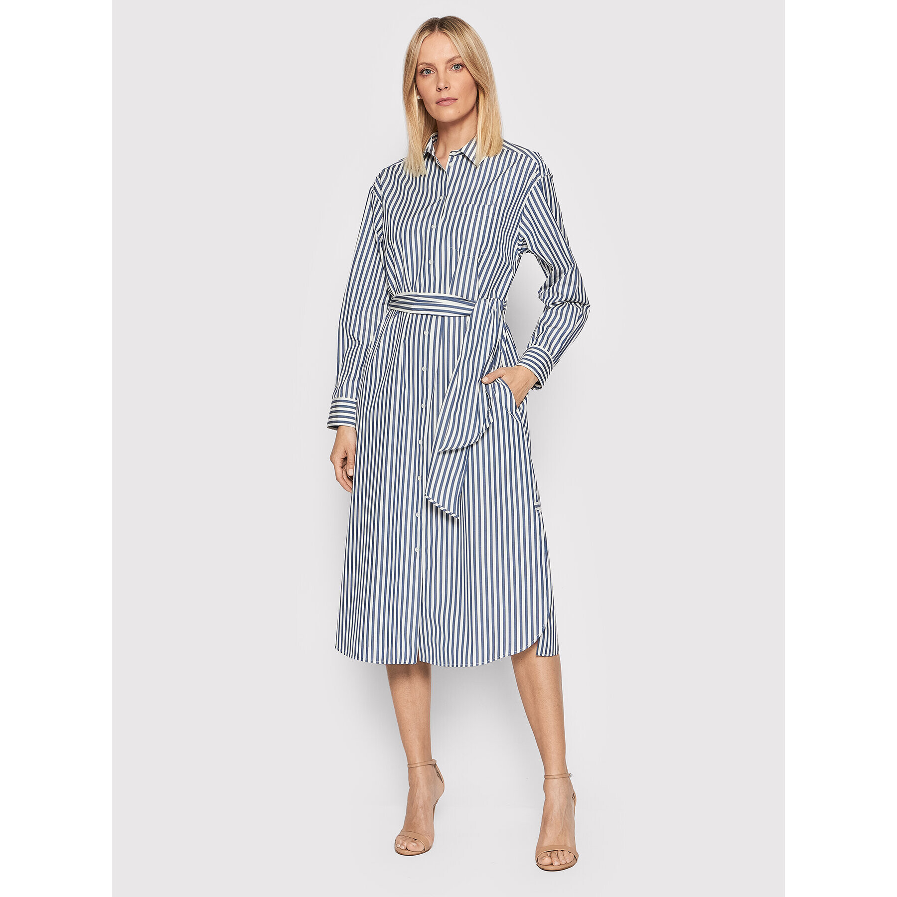 Weekend Max Mara Рокля тип риза Remo 52212621 Тъмносин Regular Fit - Pepit.bg
