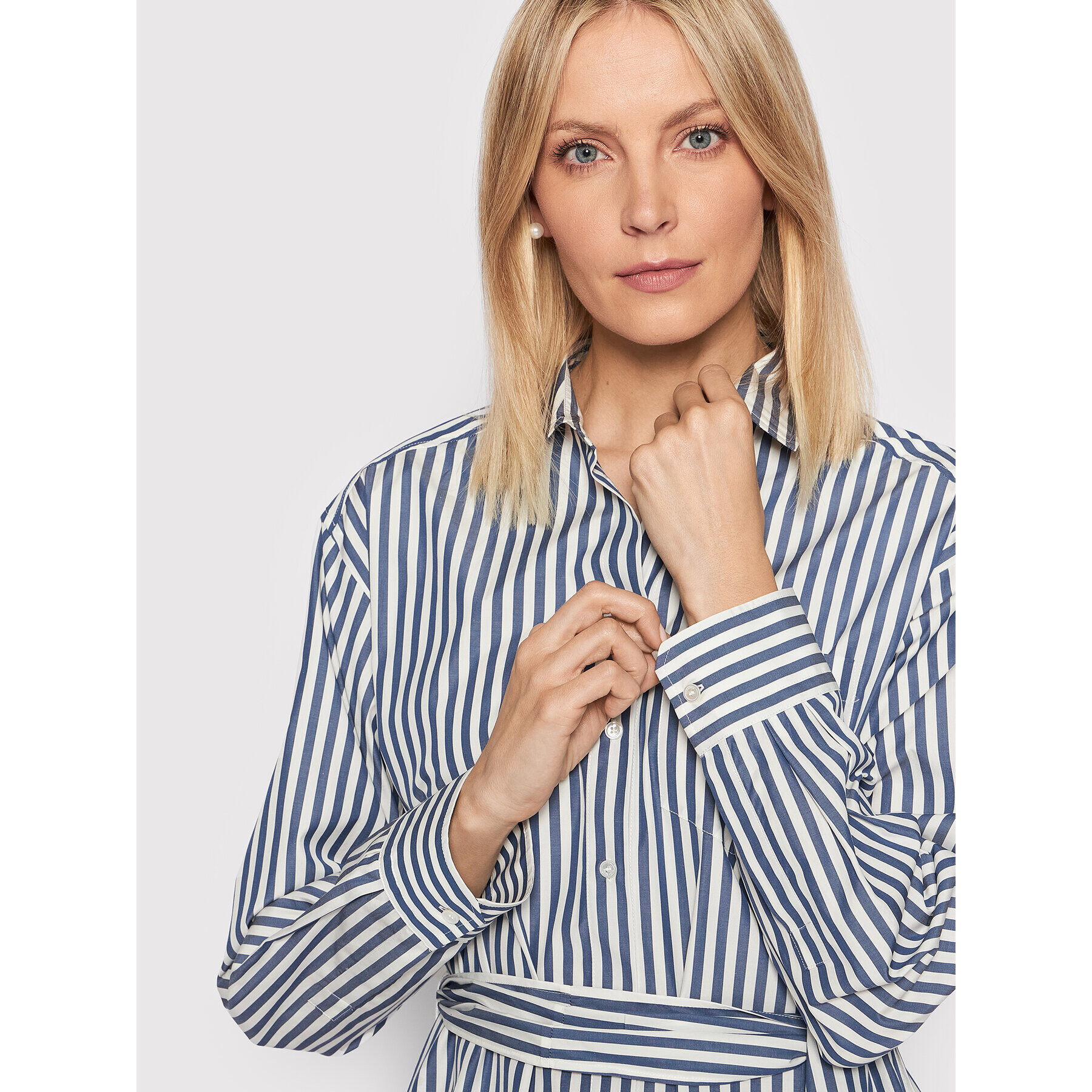 Weekend Max Mara Рокля тип риза Remo 52212621 Тъмносин Regular Fit - Pepit.bg
