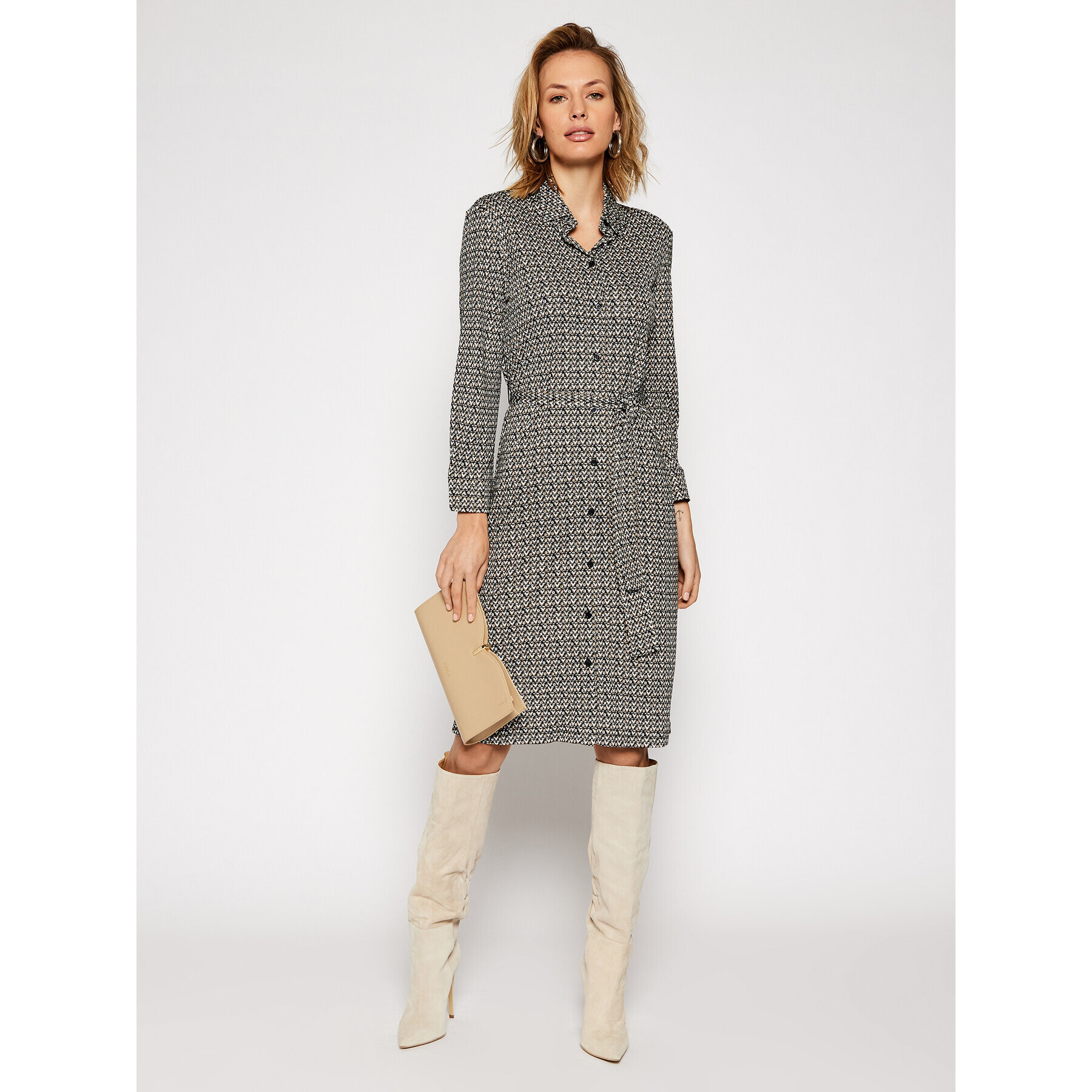 Weekend Max Mara Рокля тип риза Senape 56210401 Цветен Regular Fit - Pepit.bg