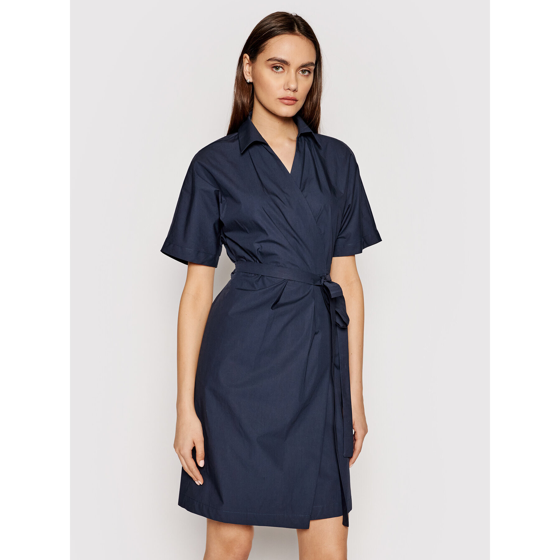 Weekend Max Mara Рокля тип риза Austin 52210611 Тъмносин Regular Fit - Pepit.bg