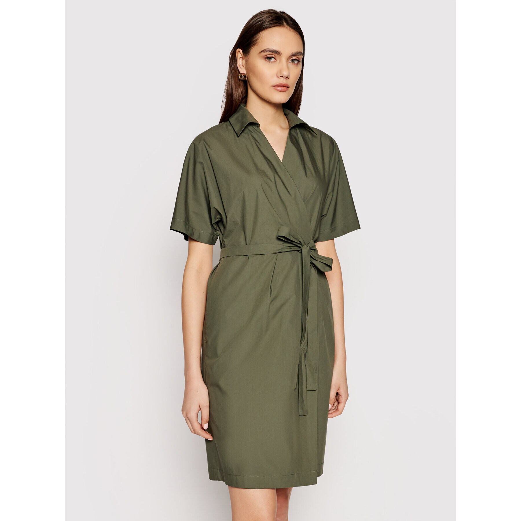 Weekend Max Mara Рокля тип риза Austin 52210611 Зелен Regular Fit - Pepit.bg