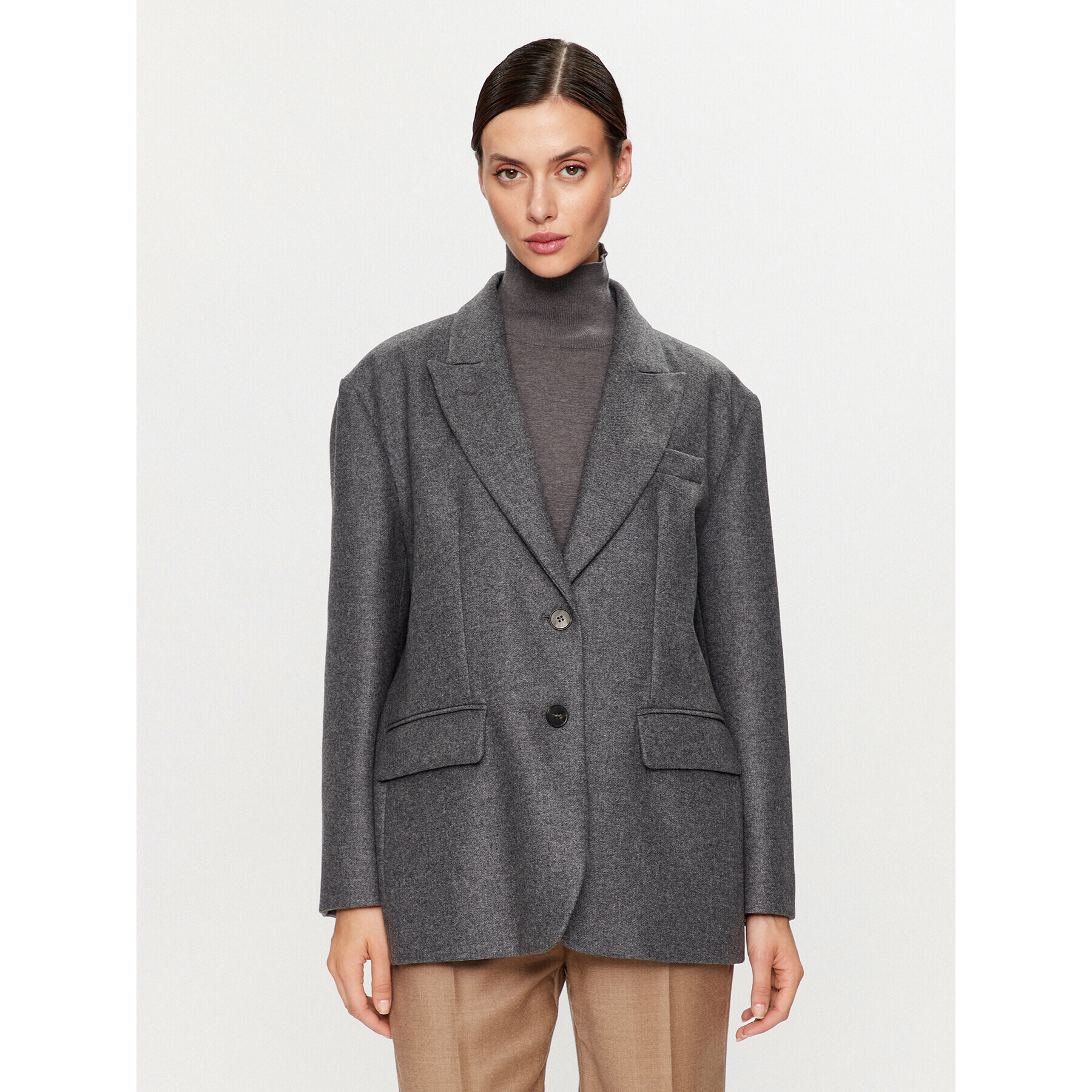 Weekend Max Mara Сако Addurre 2350460233 Сив Regular Fit - Pepit.bg