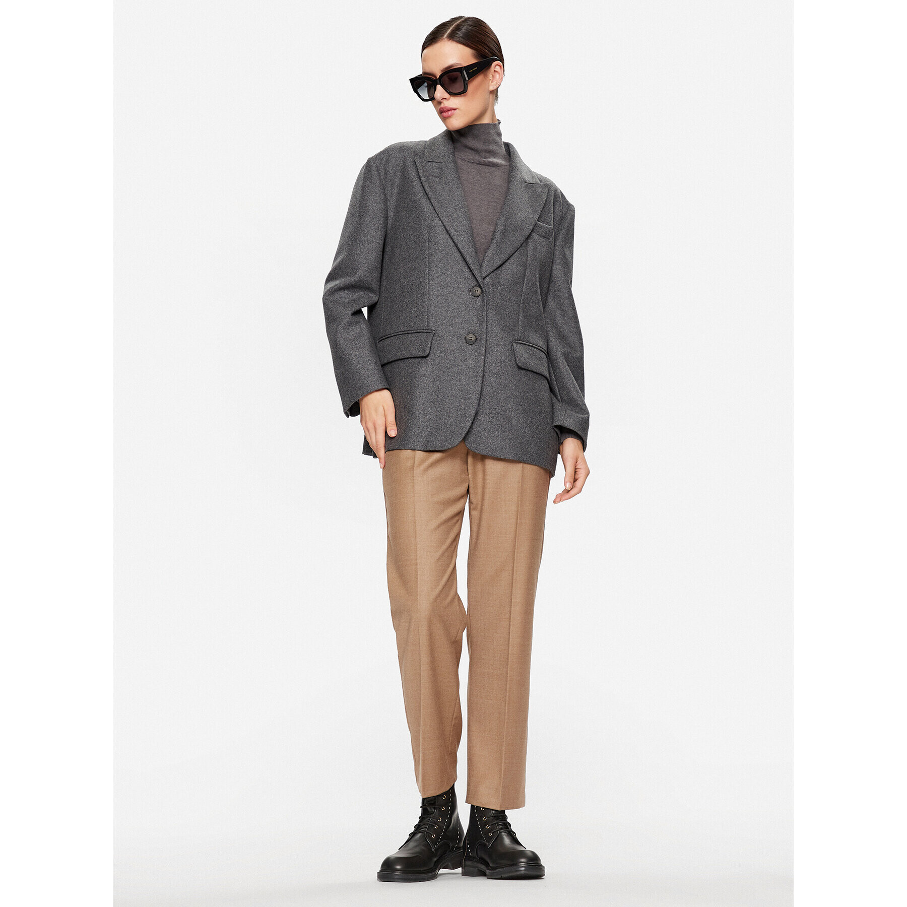 Weekend Max Mara Сако Addurre 2350460233 Сив Regular Fit - Pepit.bg