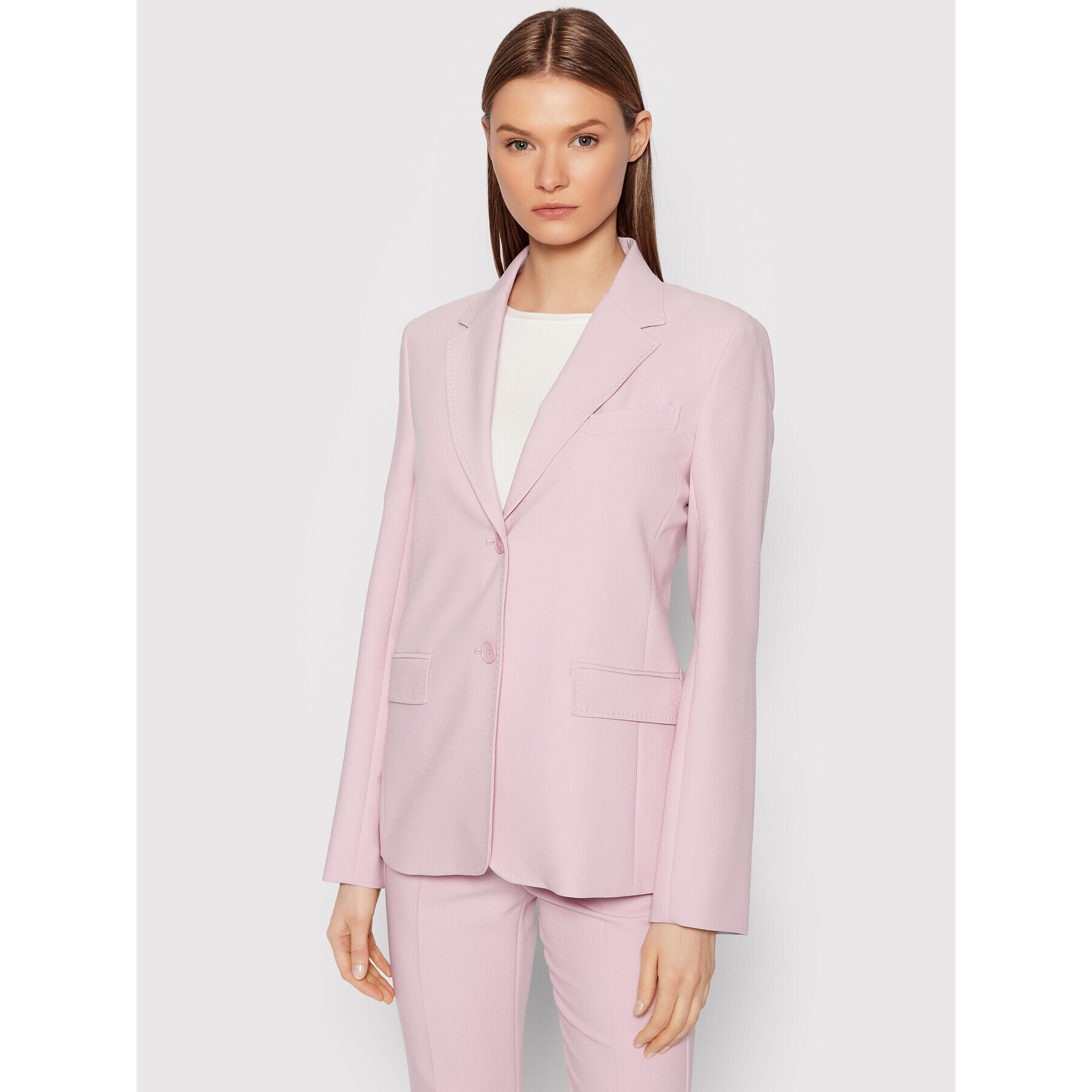 Weekend Max Mara Блейзър Marco 50410127 Розов Regular Fit - Pepit.bg