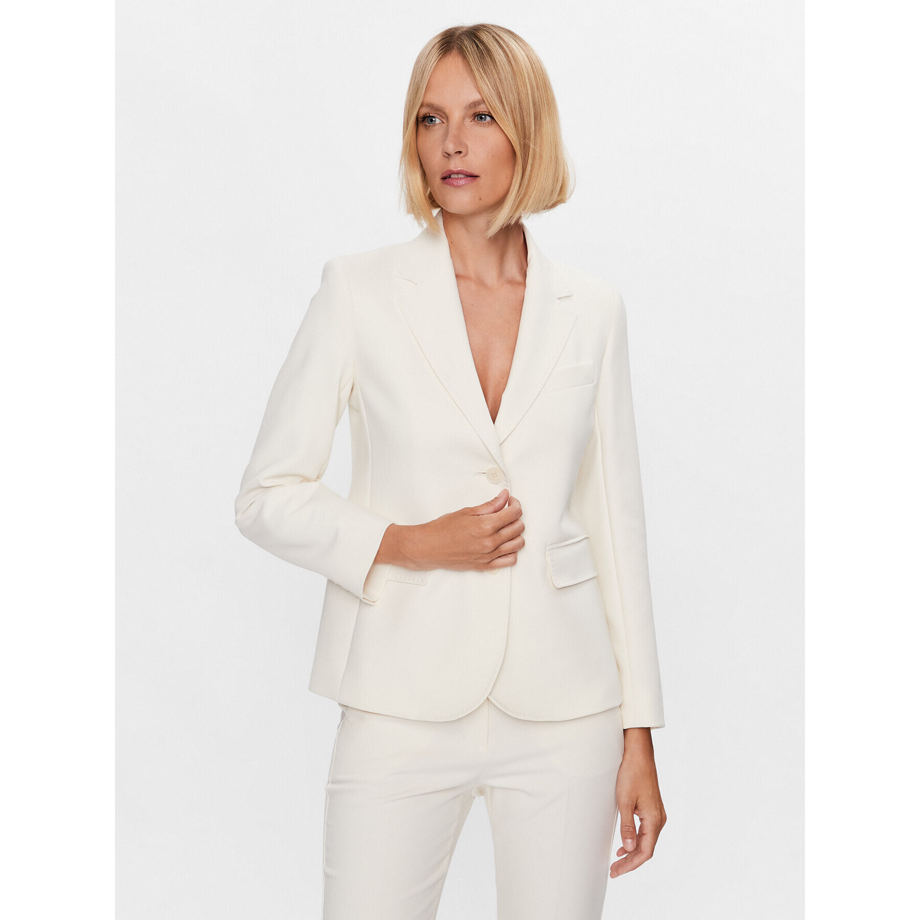 Weekend Max Mara Сако Uva 23504605 Екрю Regular Fit - Pepit.bg