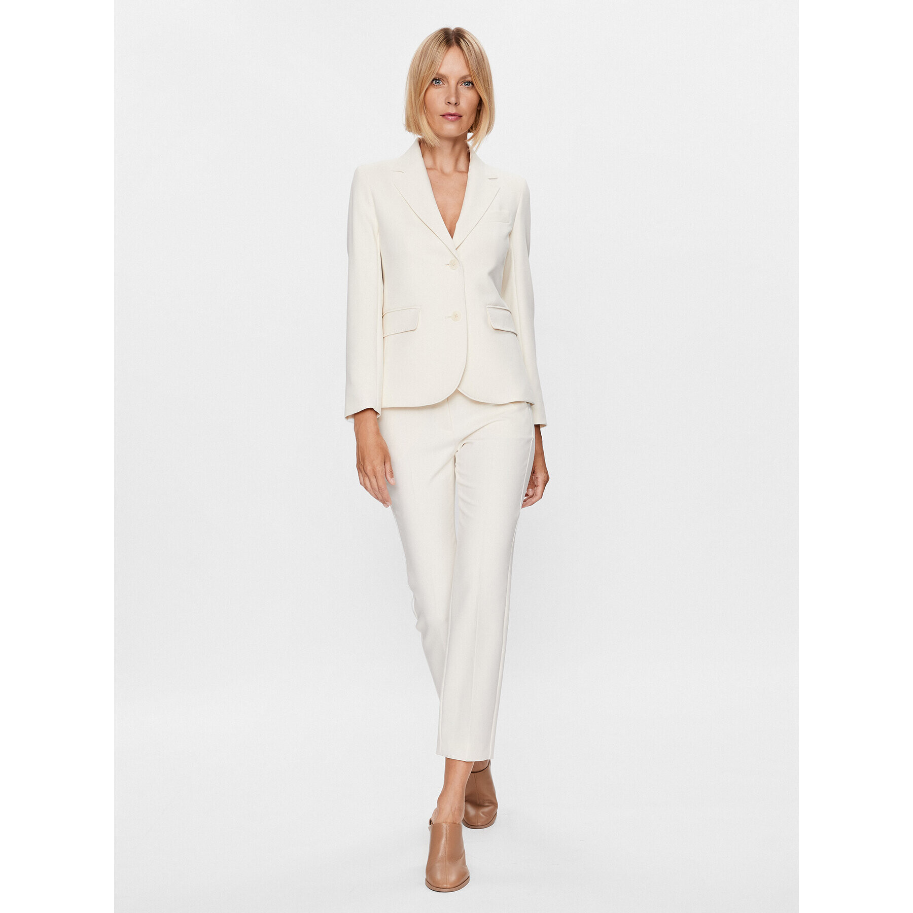 Weekend Max Mara Сако Uva 23504605 Екрю Regular Fit - Pepit.bg