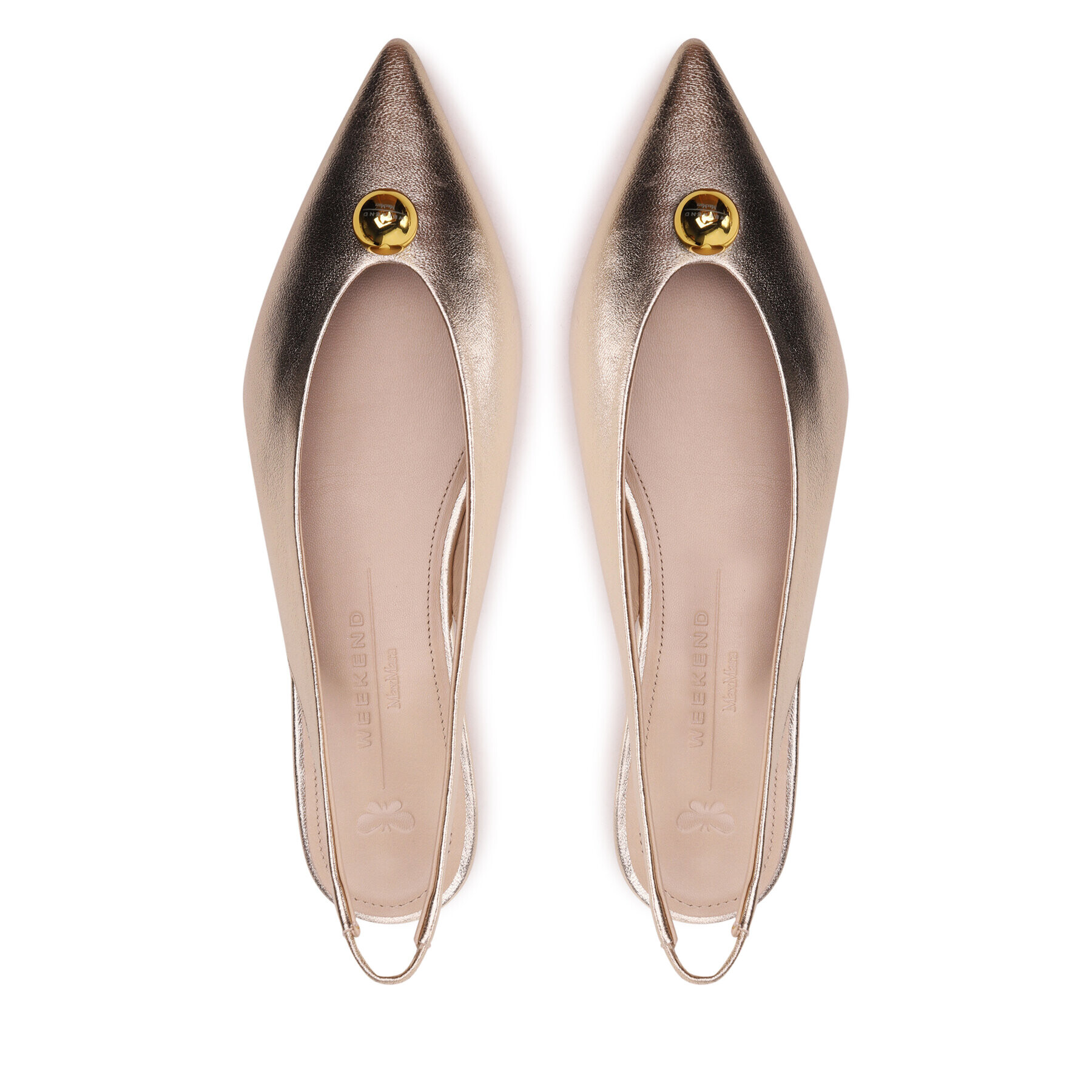 Weekend Max Mara Сандали Ecuadorpv 23552103346 Златист - Pepit.bg
