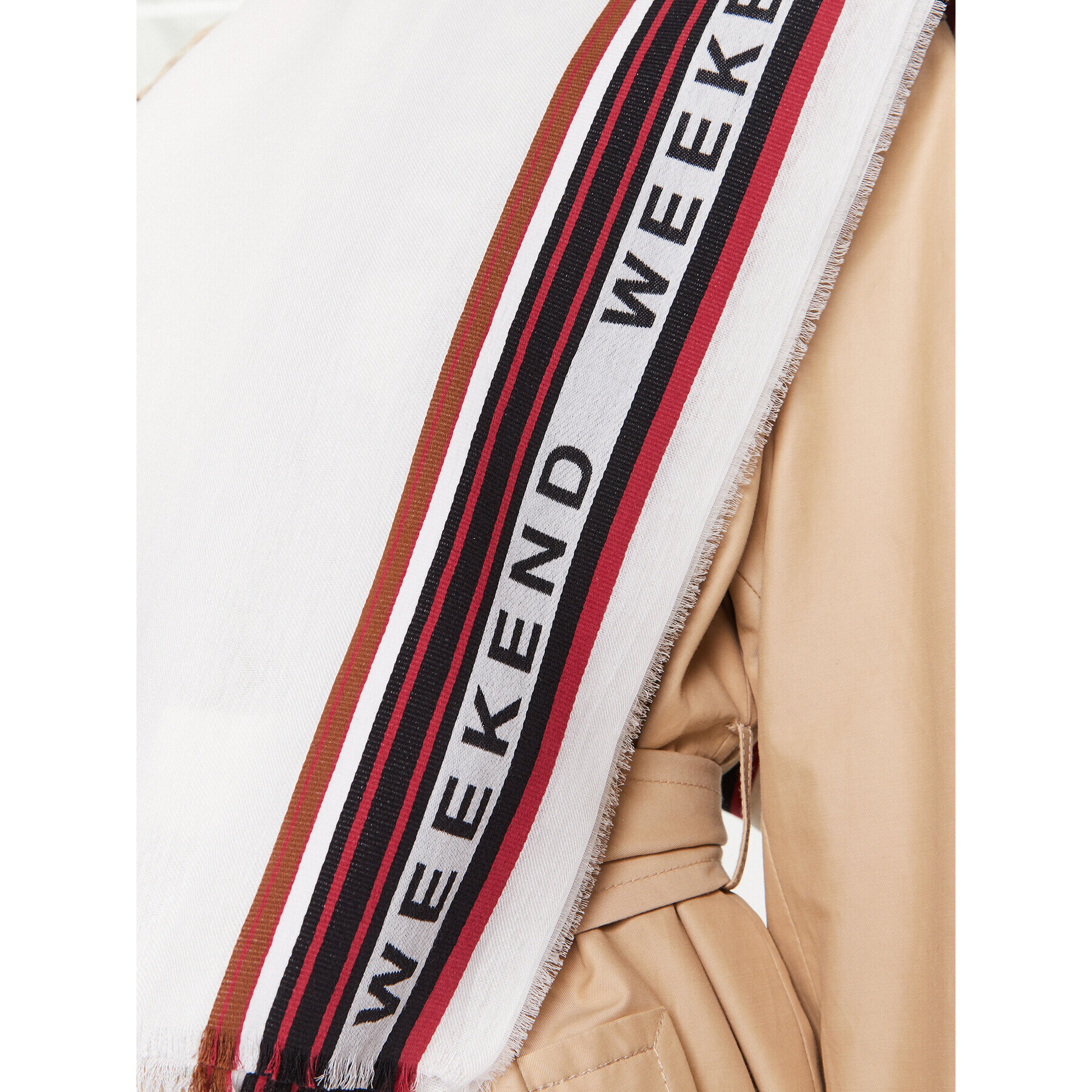 Weekend Max Mara Шал Imelde 235541103 Екрю - Pepit.bg