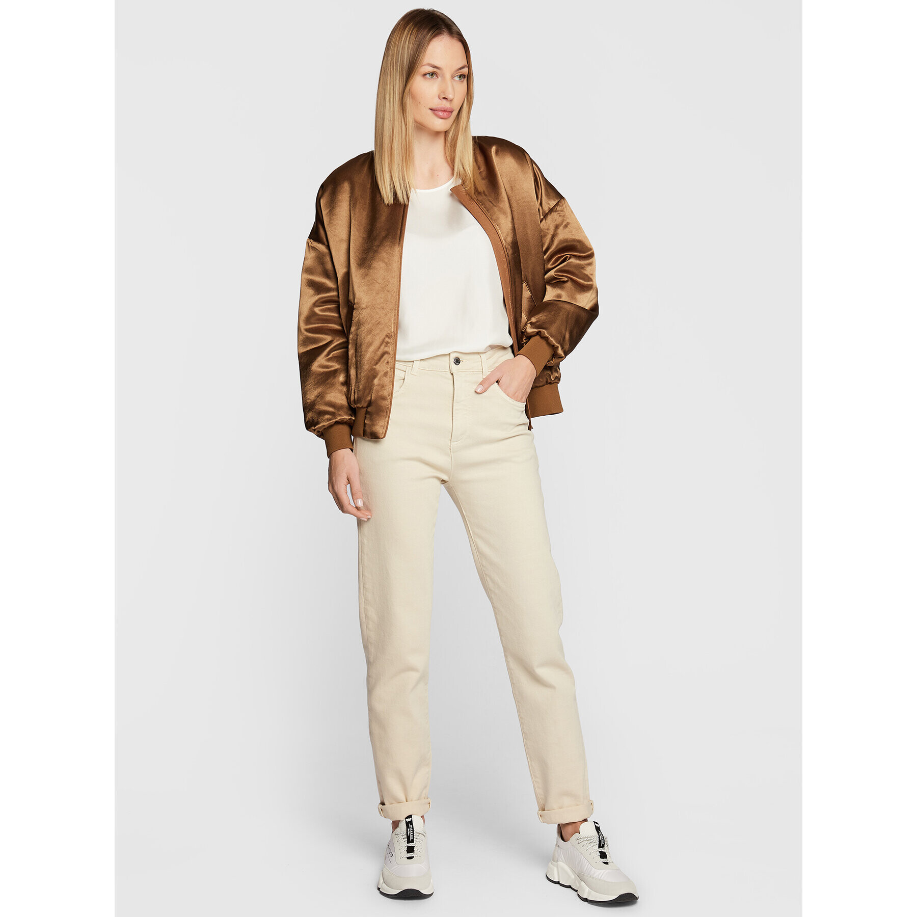 Weekend Max Mara Сникърси Cigno 57660122600 Бял - Pepit.bg