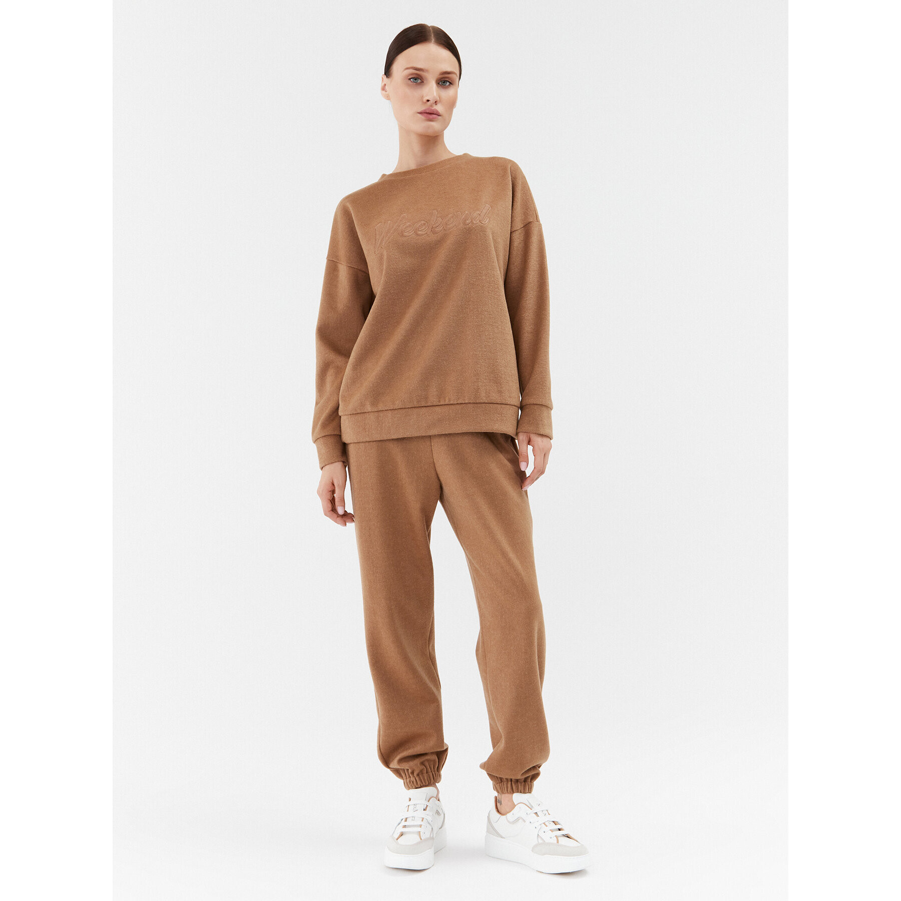 Weekend Max Mara Суитшърт Molveno 2359260233 Кафяв Loose Fit - Pepit.bg