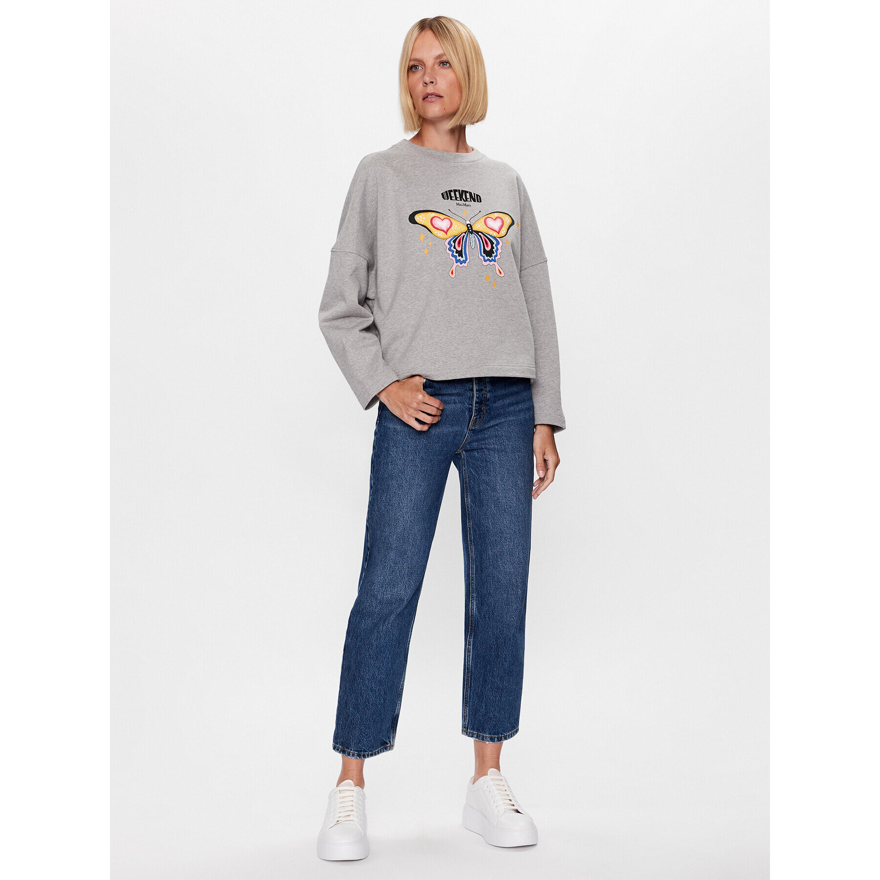 Weekend Max Mara Суитшърт Temide 23592602 Сив Relaxed Fit - Pepit.bg