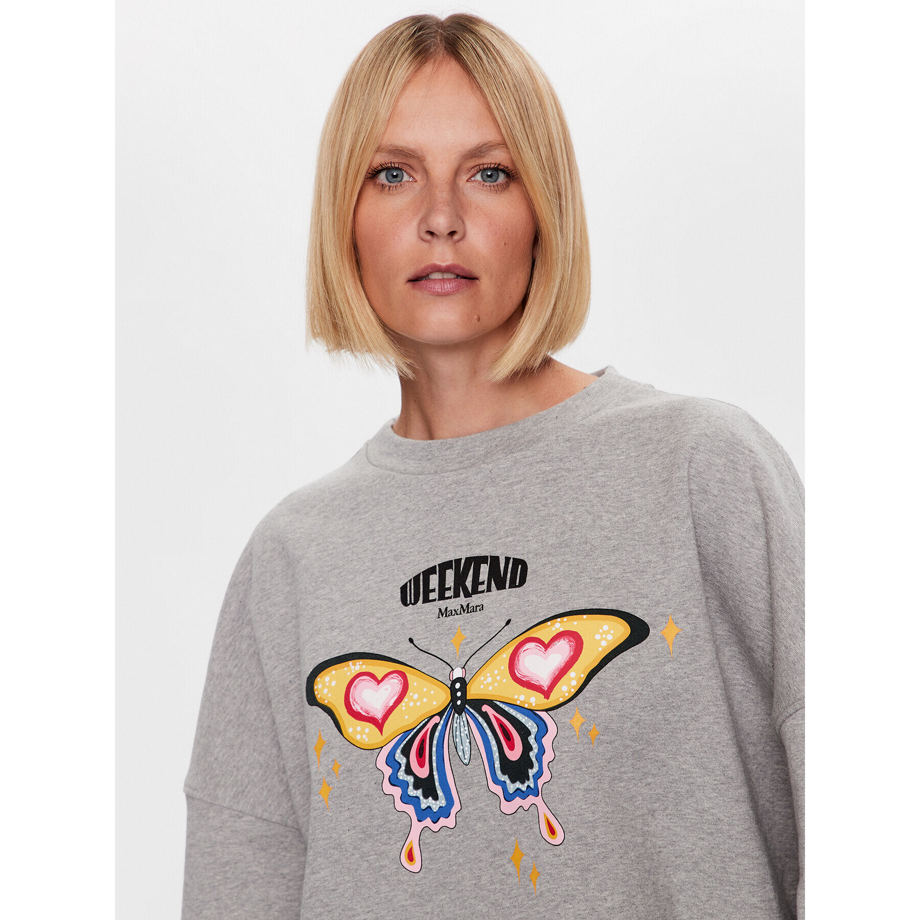 Weekend Max Mara Суитшърт Temide 23592602 Сив Relaxed Fit - Pepit.bg