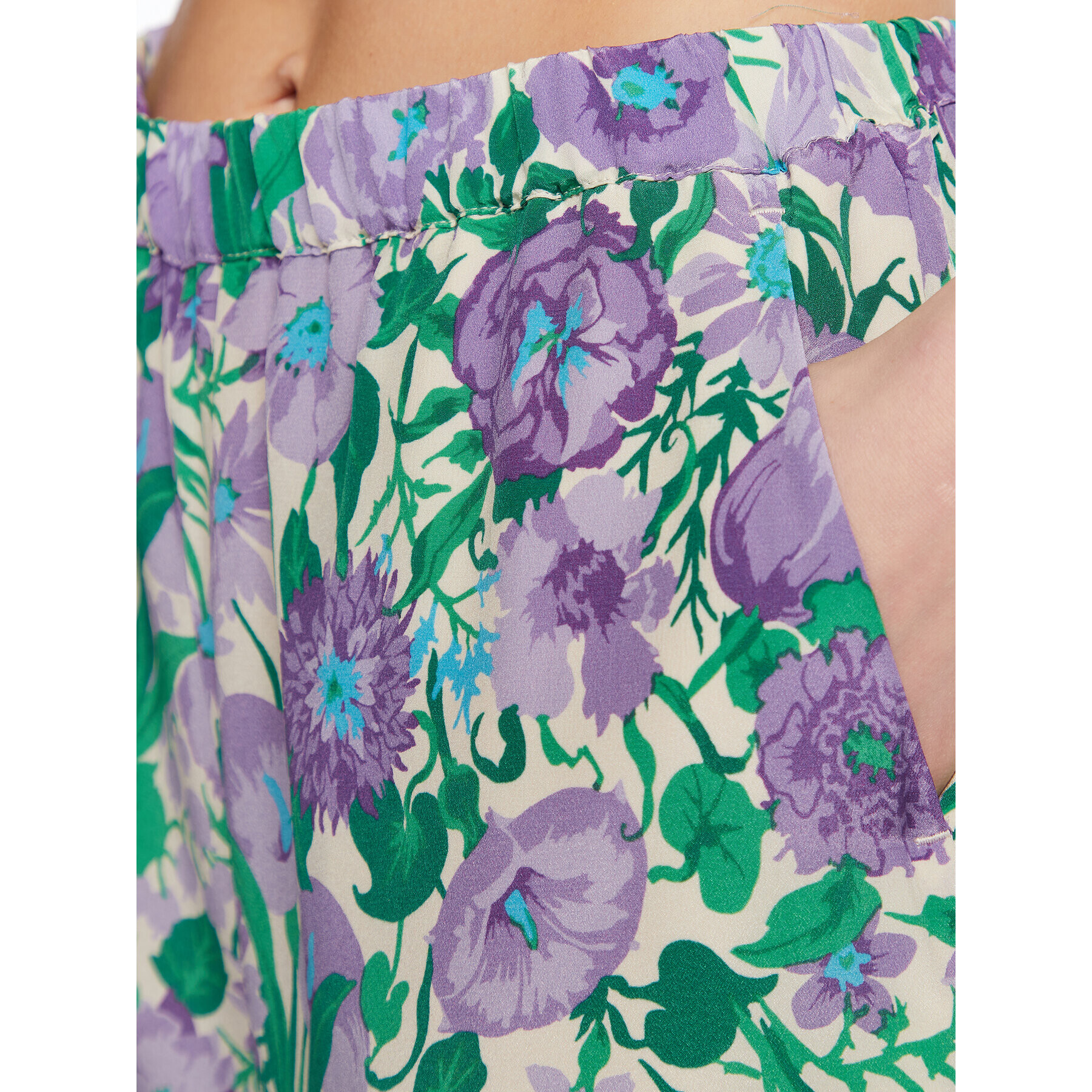 Weekend Max Mara Текстилни панталони Karman 23513109 Виолетов Relaxed Fit - Pepit.bg