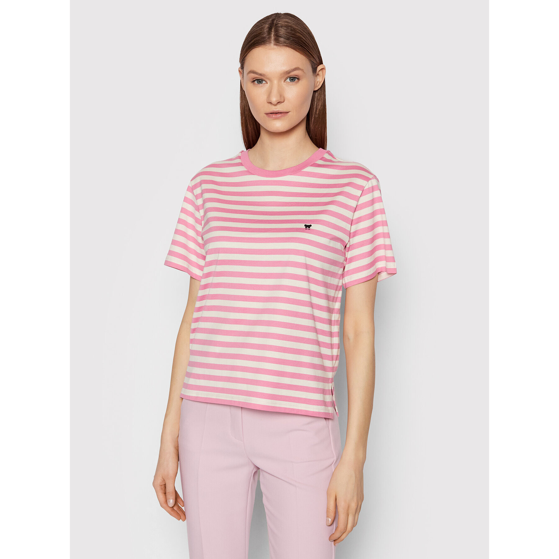 Weekend Max Mara Тишърт Adepto 59710327 Розов Regular Fit - Pepit.bg