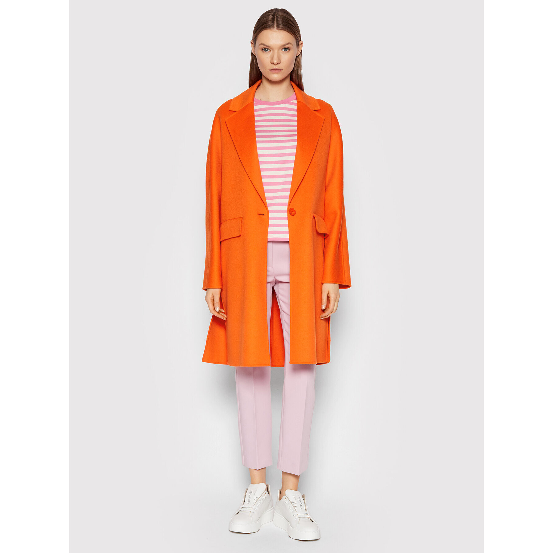 Weekend Max Mara Тишърт Adepto 59710327 Розов Regular Fit - Pepit.bg