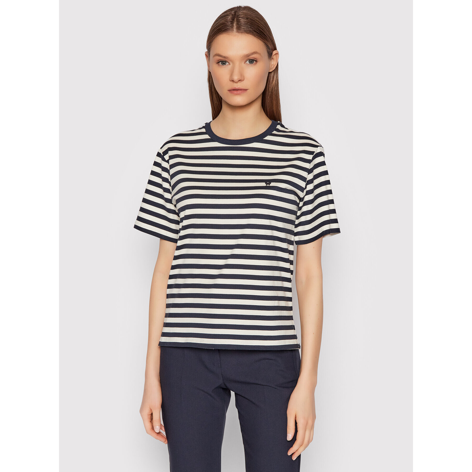 Weekend Max Mara Тишърт Adepto 59710327 Тъмносин Regular Fit - Pepit.bg