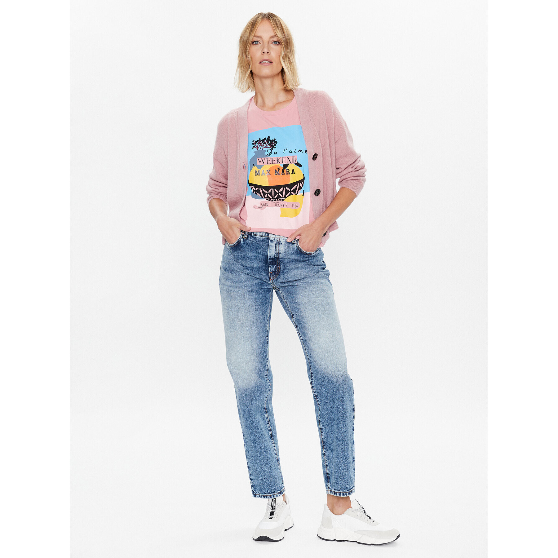 Weekend Max Mara Тишърт Chopin 2359710431 Розов Regular Fit - Pepit.bg