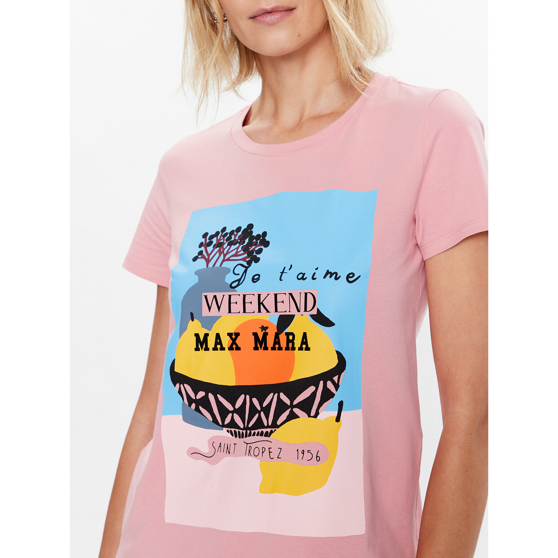 Weekend Max Mara Тишърт Chopin 2359710431 Розов Regular Fit - Pepit.bg