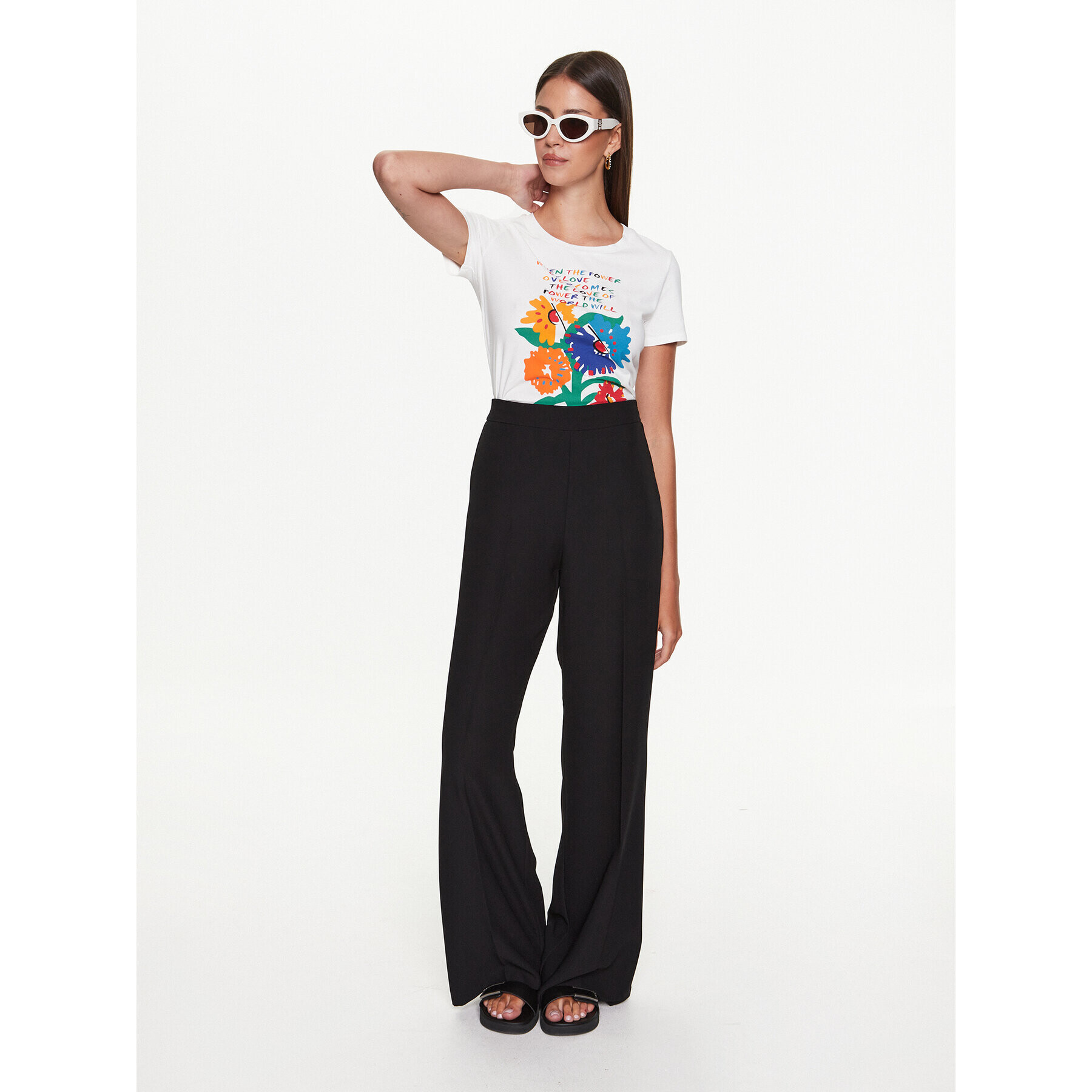 Weekend Max Mara Тишърт Chopin 2359710431600 Бял Regular Fit - Pepit.bg