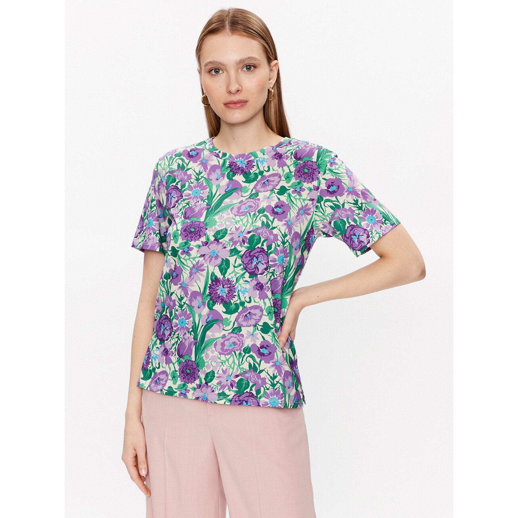 Weekend Max Mara Тишърт Dula 2359710231 Виолетов Regular Fit - Pepit.bg