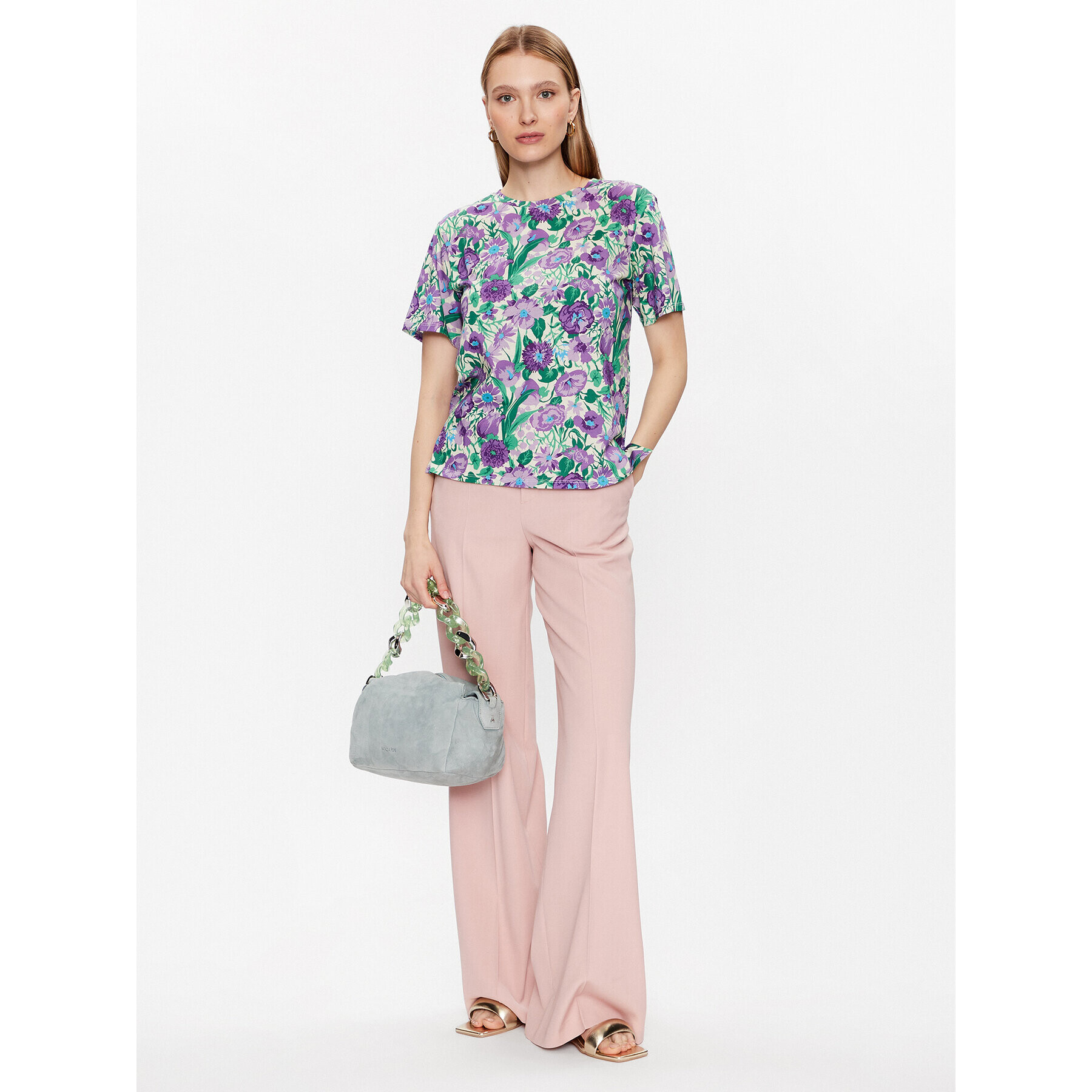 Weekend Max Mara Тишърт Dula 2359710231 Виолетов Regular Fit - Pepit.bg