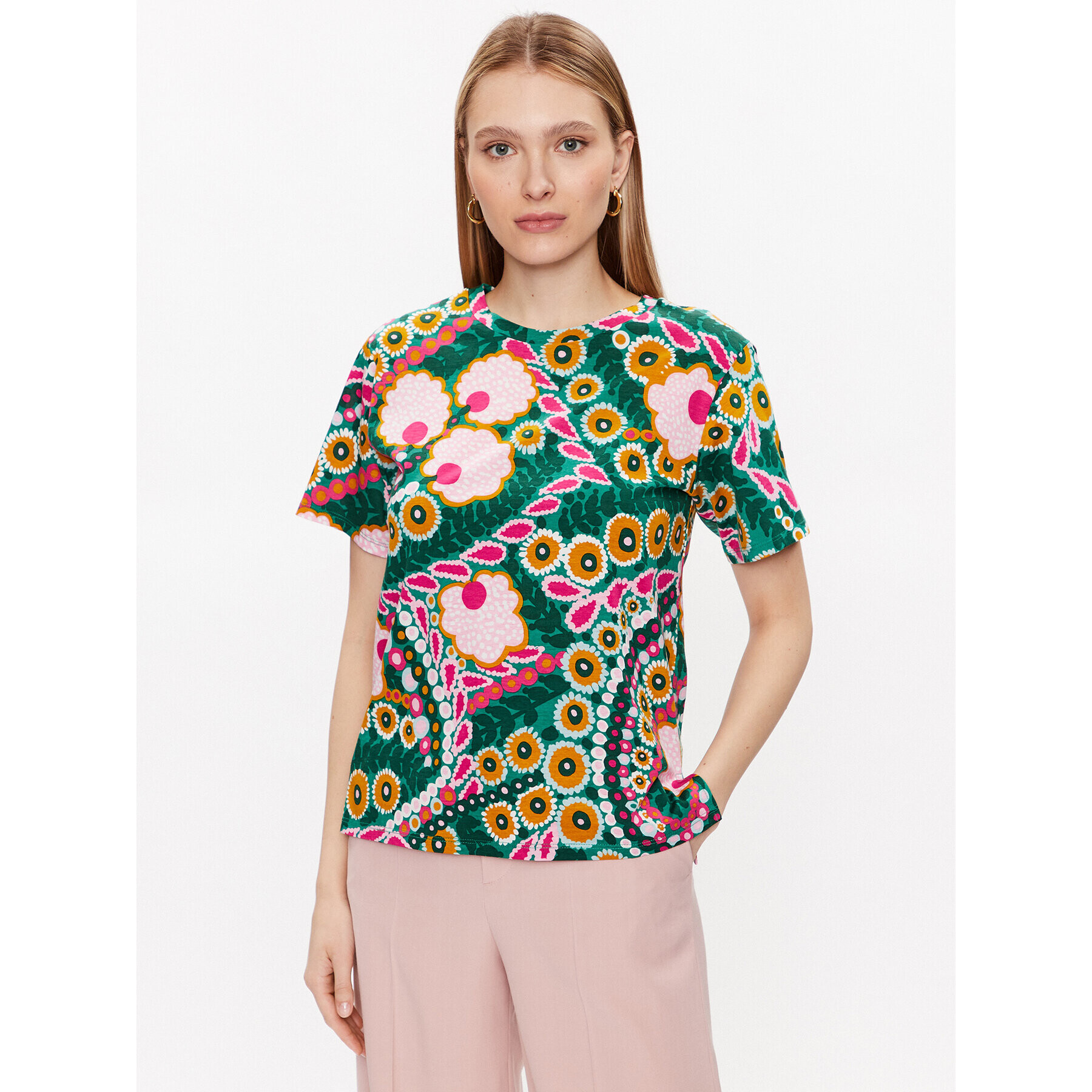 Weekend Max Mara Тишърт Dula 2359710231 Зелен Regular Fit - Pepit.bg