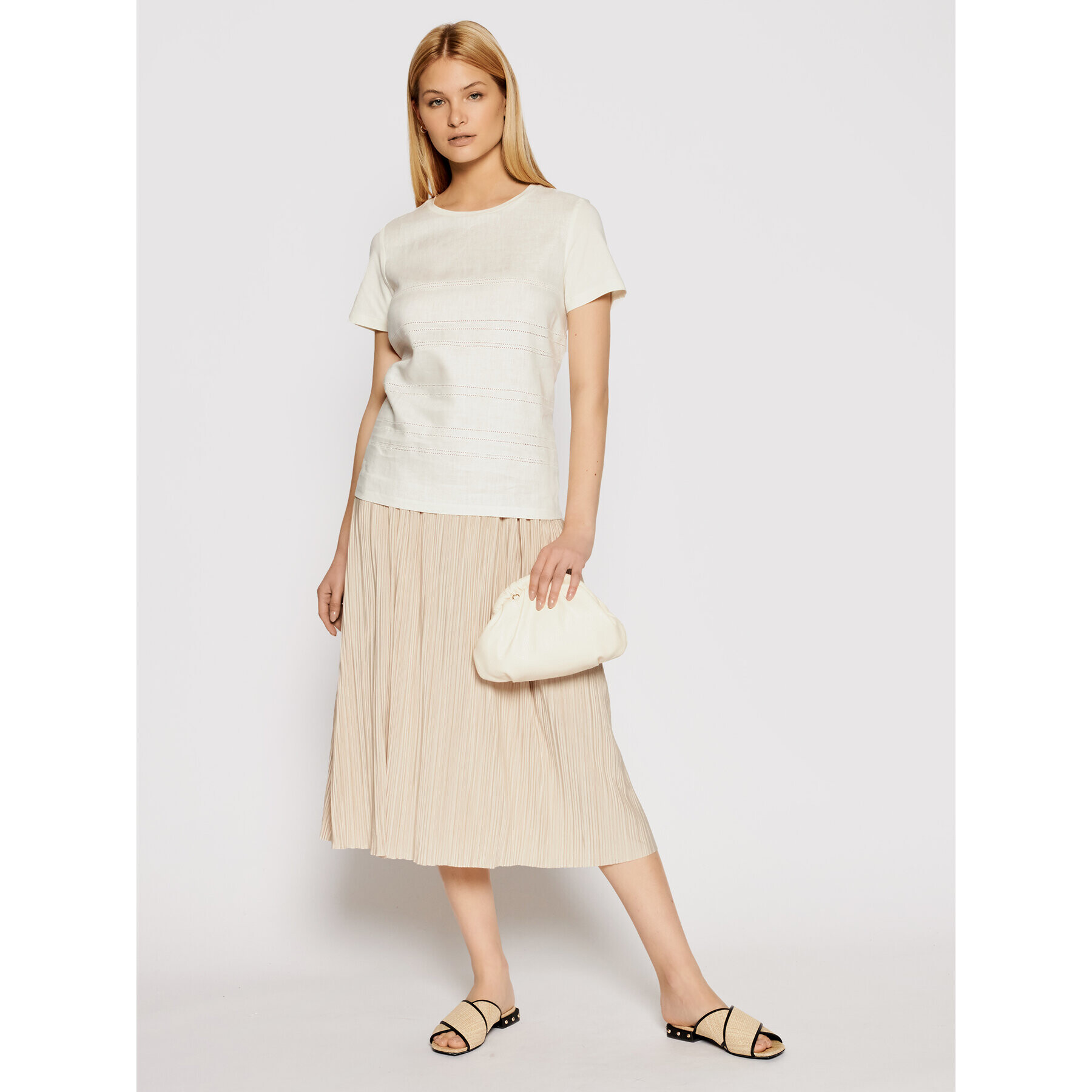 Weekend Max Mara Тишърт Gessy 59411911 Бежов Regular Fit - Pepit.bg