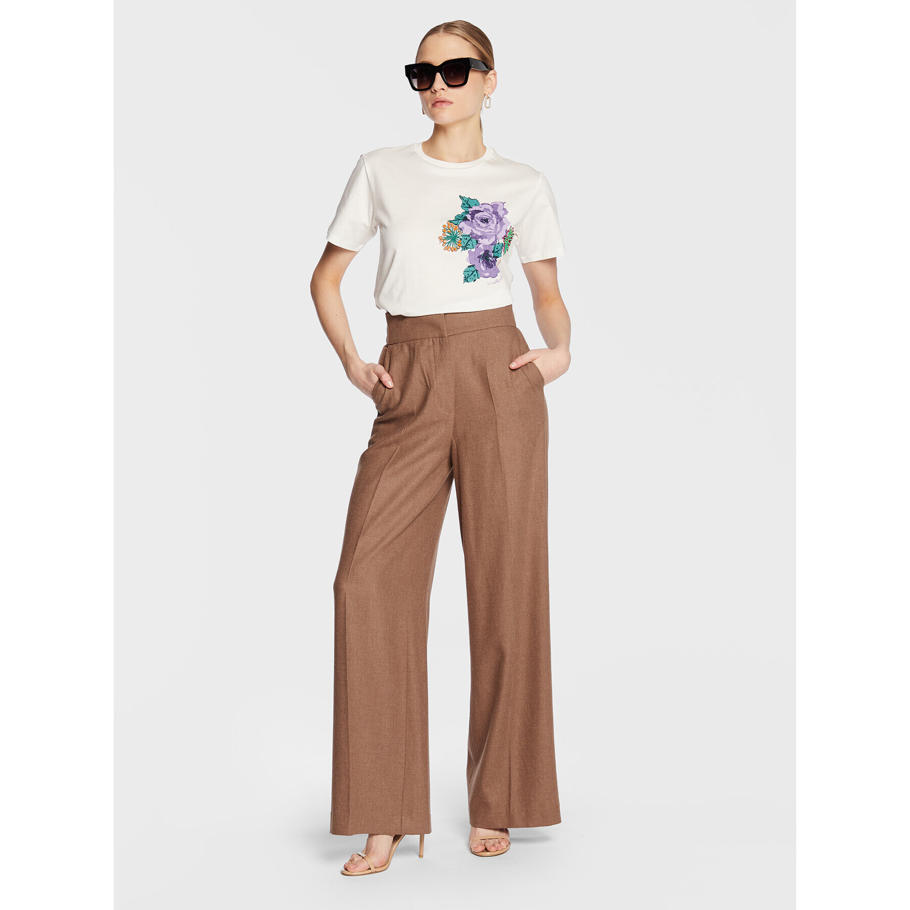Weekend Max Mara Тишърт Luis 23597105 Бял Regular Fit - Pepit.bg