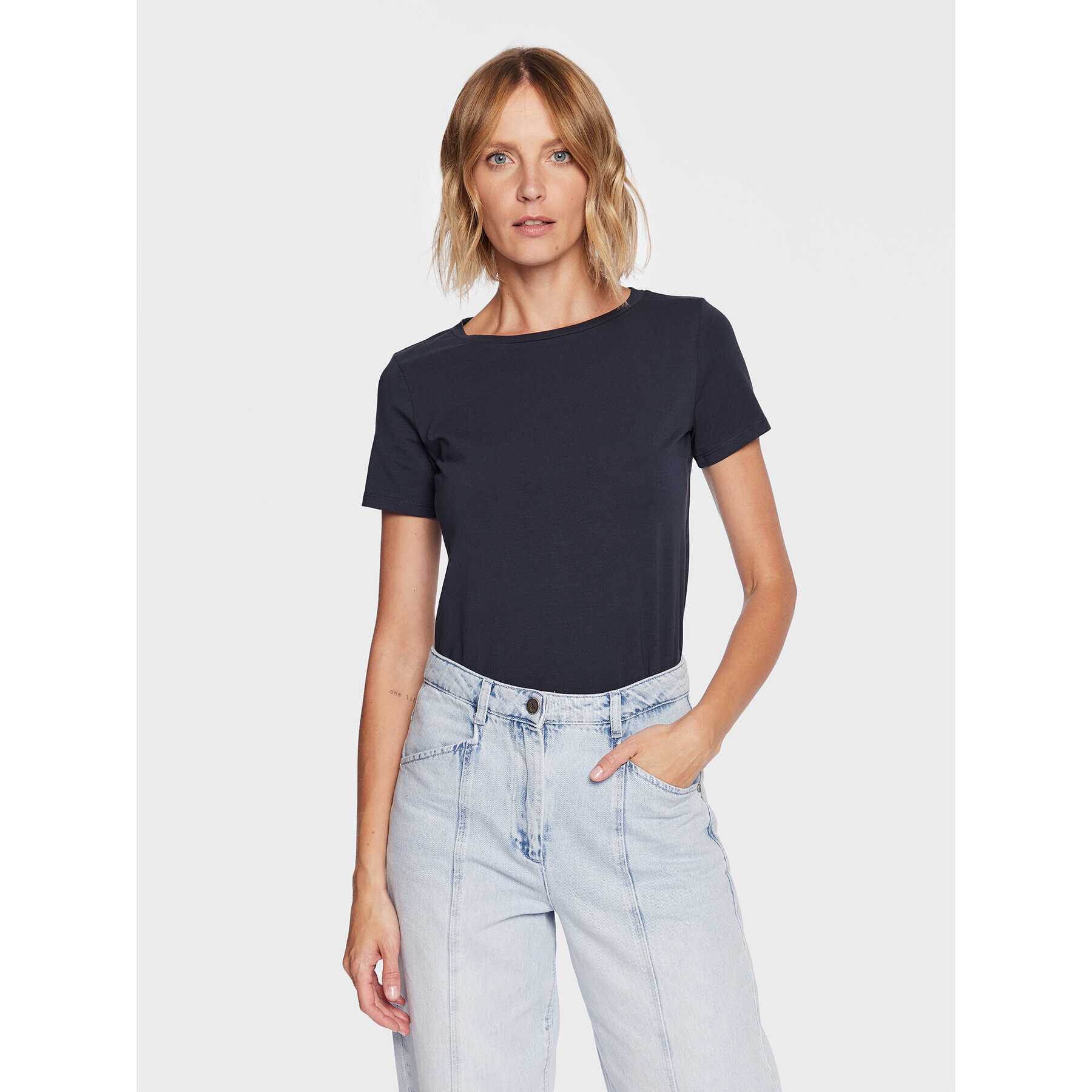 Weekend Max Mara Тишърт Multib 2359710437 Тъмносин Regular Fit - Pepit.bg
