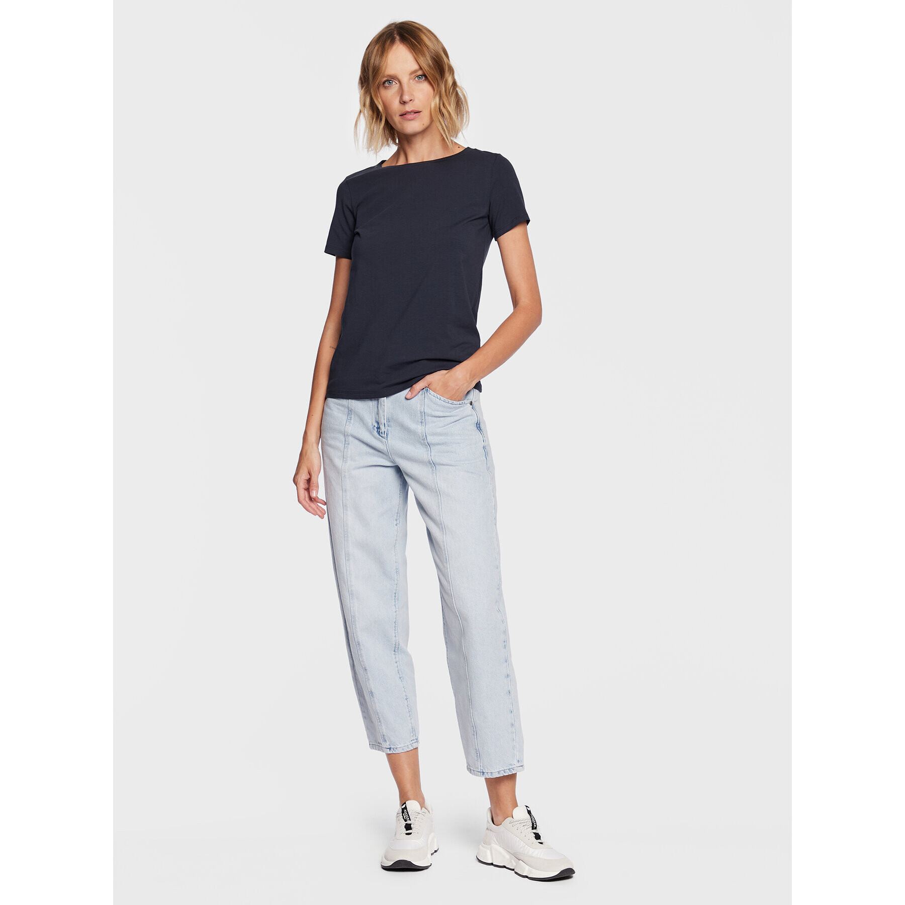 Weekend Max Mara Тишърт Multib 2359710437 Тъмносин Regular Fit - Pepit.bg